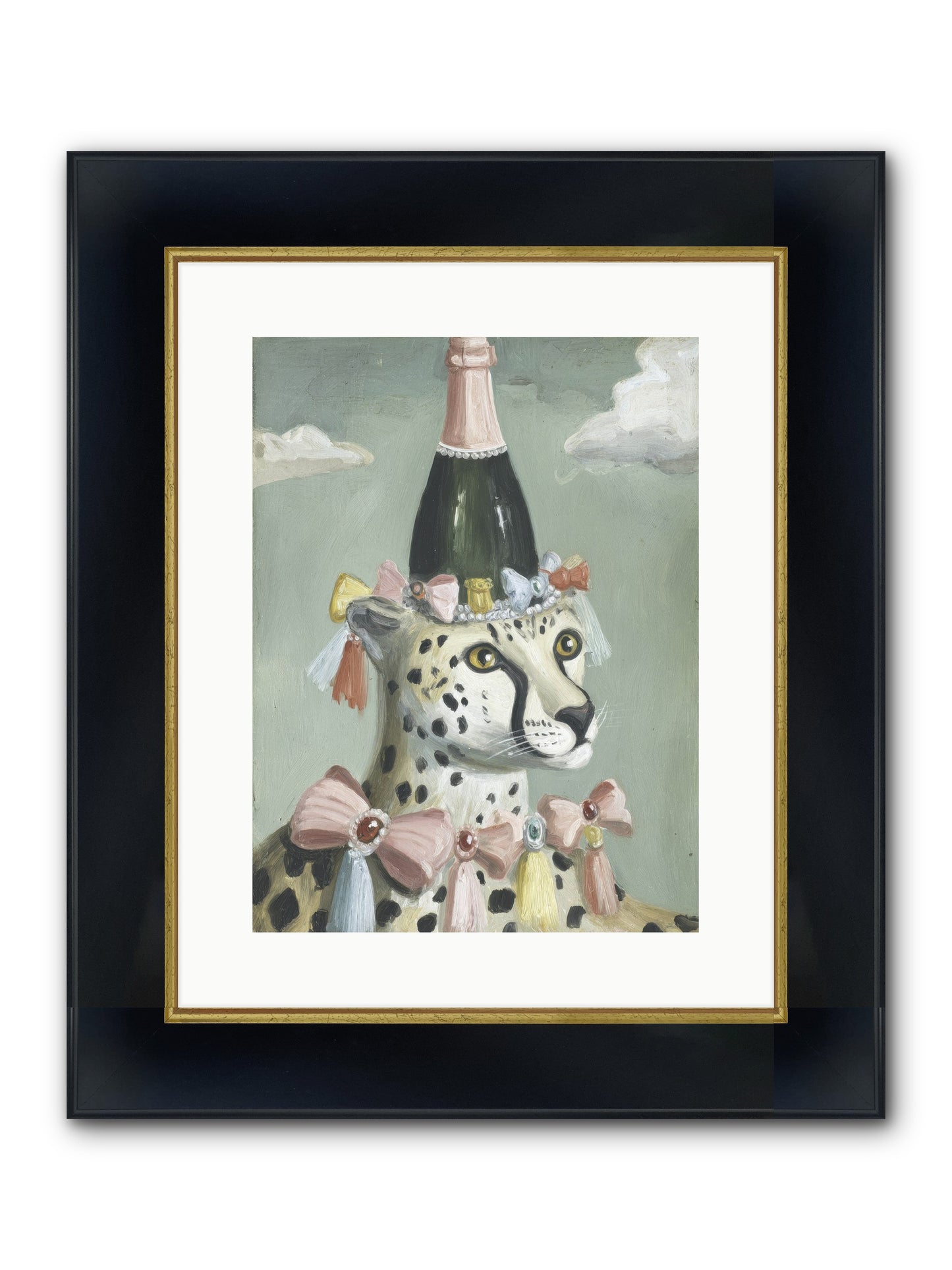 The Dazzling Interlude Framed Print - Wide Black w/Gold 12x16