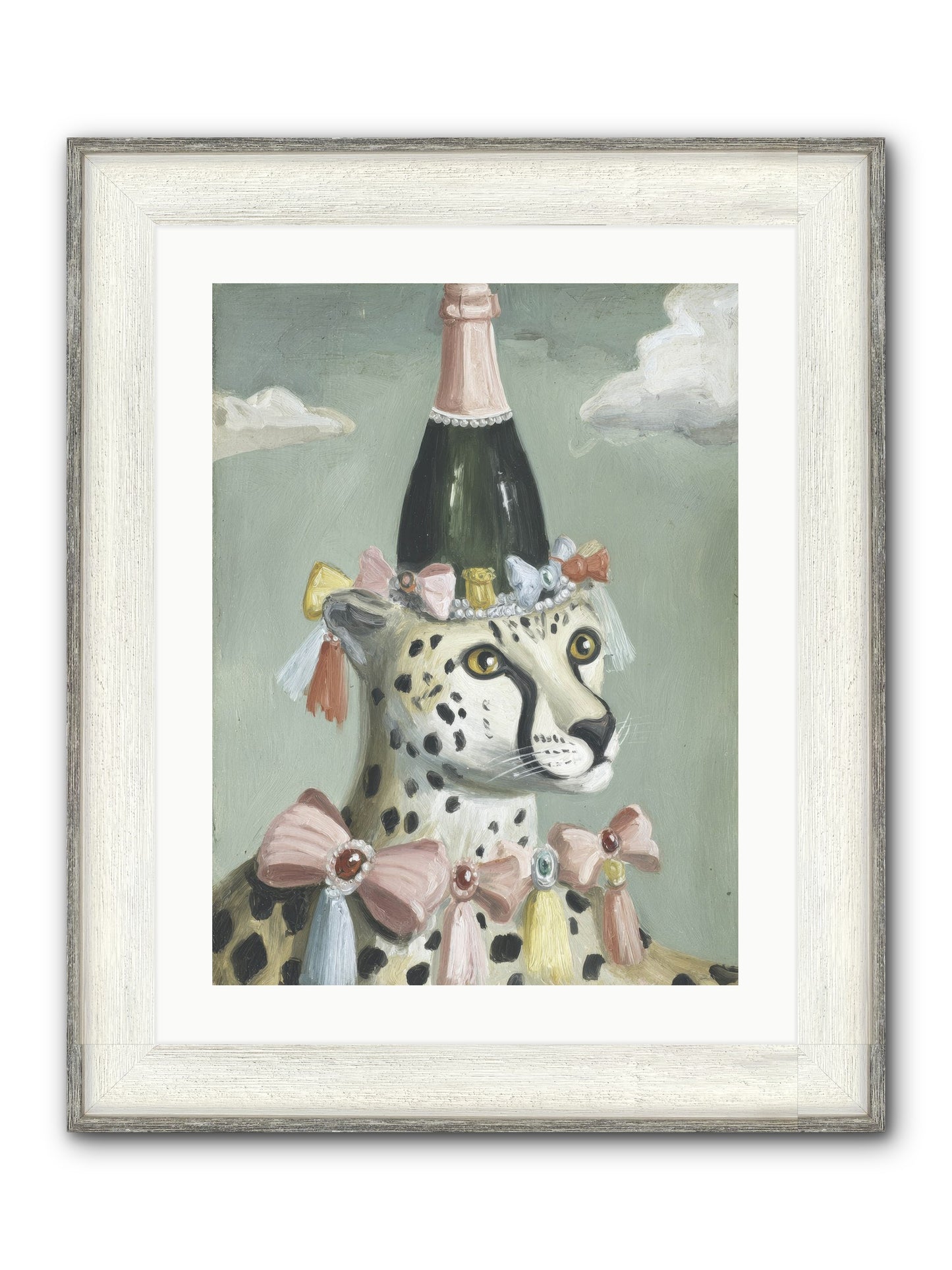 The Dazzling Interlude Framed Print - Driftwood White 18x24
