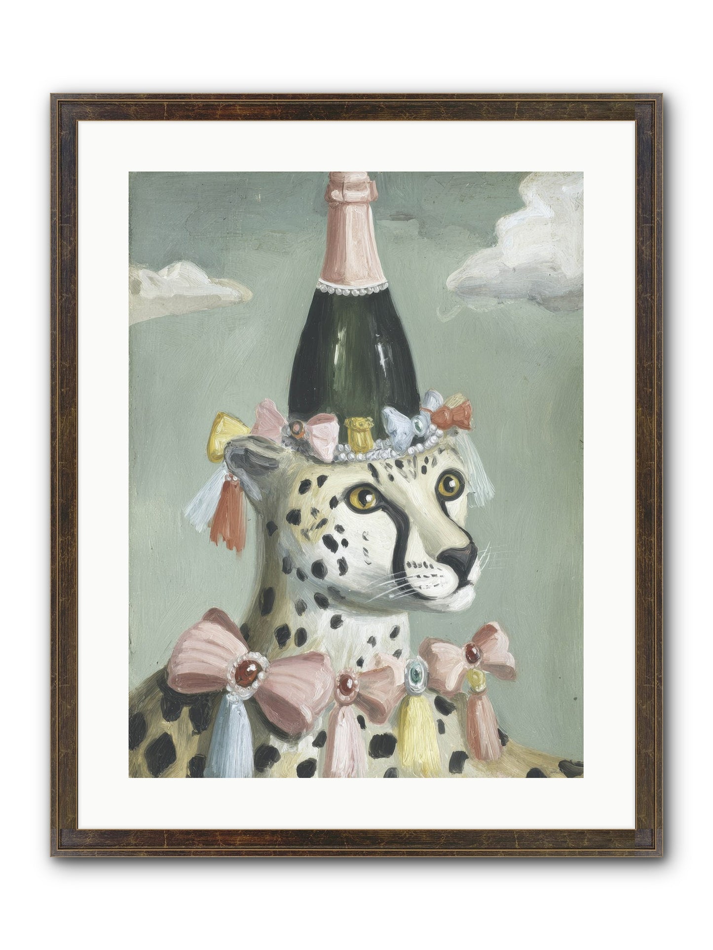 The Dazzling Interlude Framed Print - Slimwoods Black/Gold 18x24