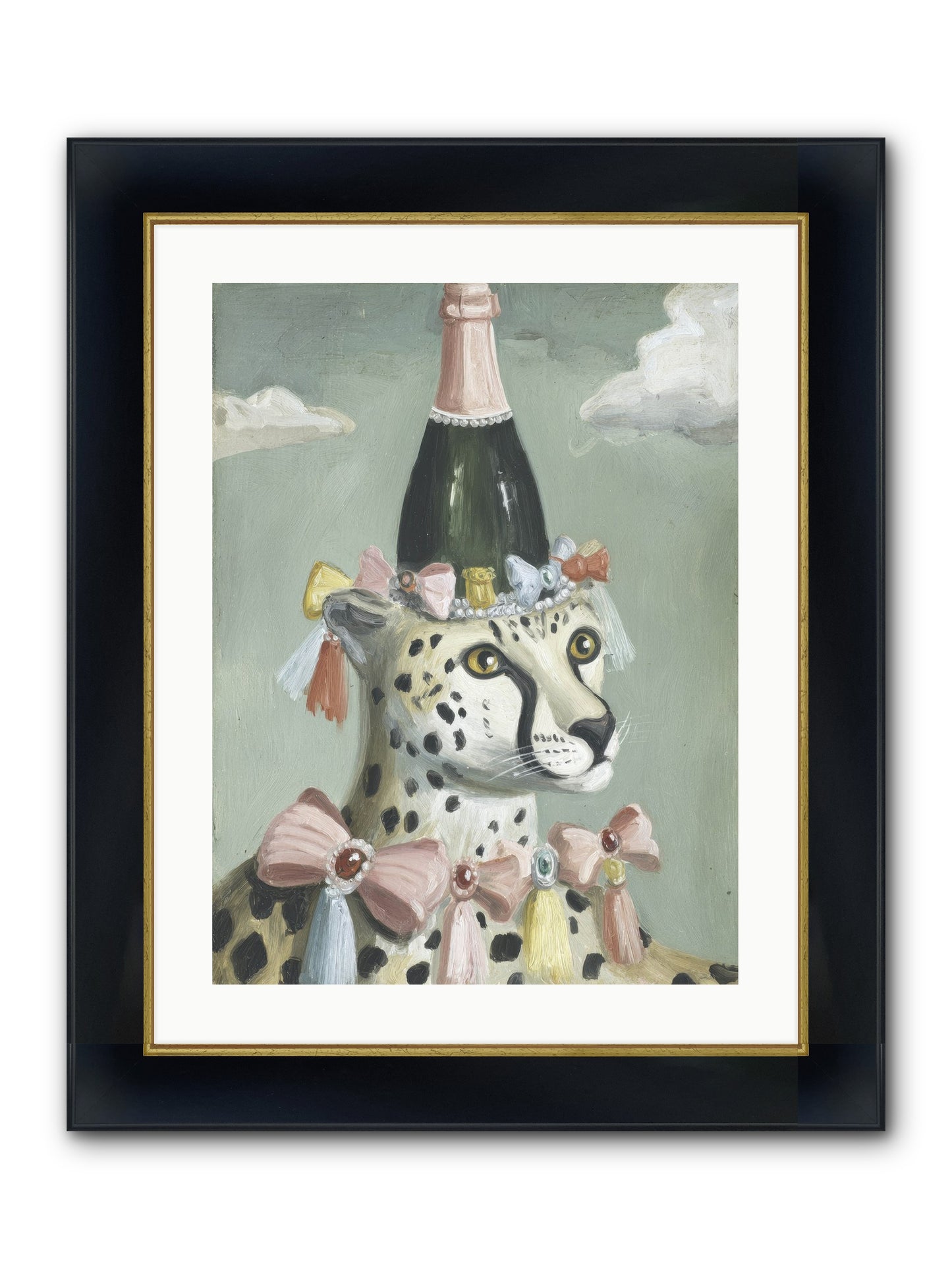The Dazzling Interlude Framed Print - Wide Black w/Gold 18x24