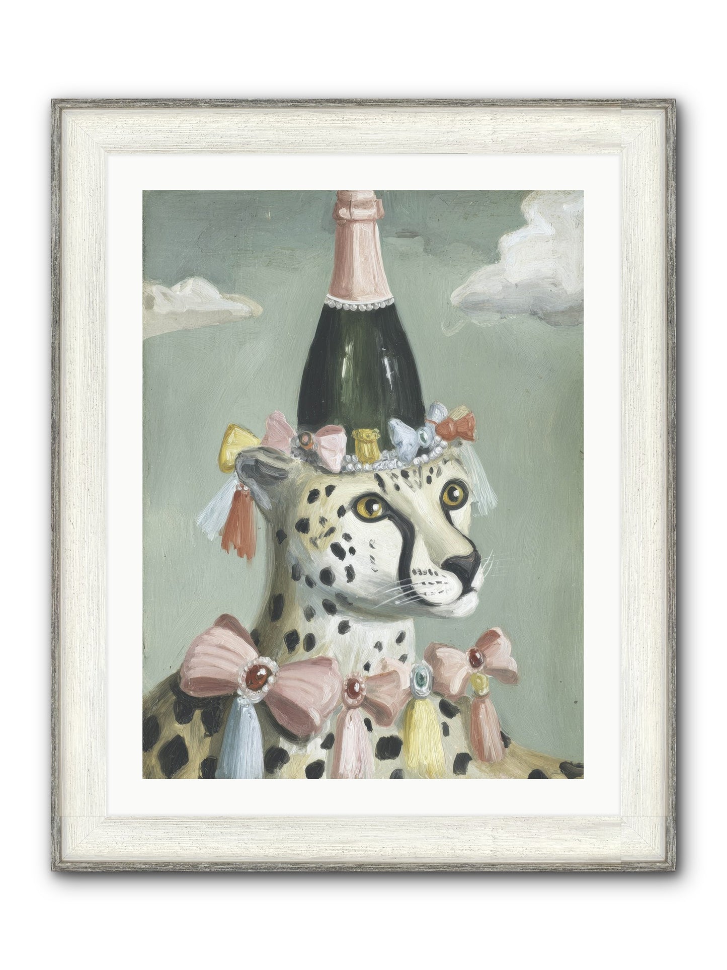 The Dazzling Interlude Framed Print - Driftwood White 24x32