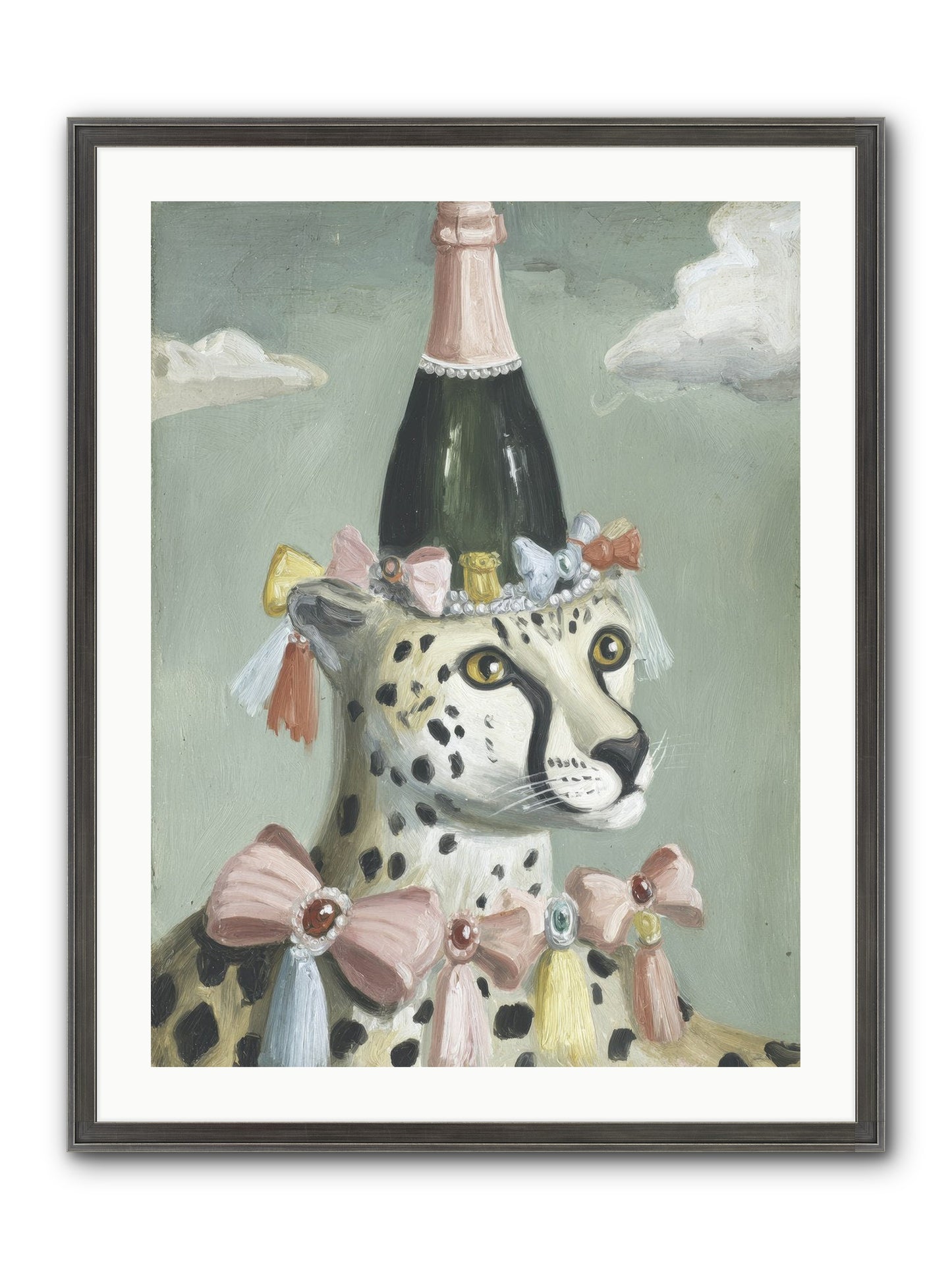 The Dazzling Interlude Framed Print - Slimwoods Black/Silver 24x32