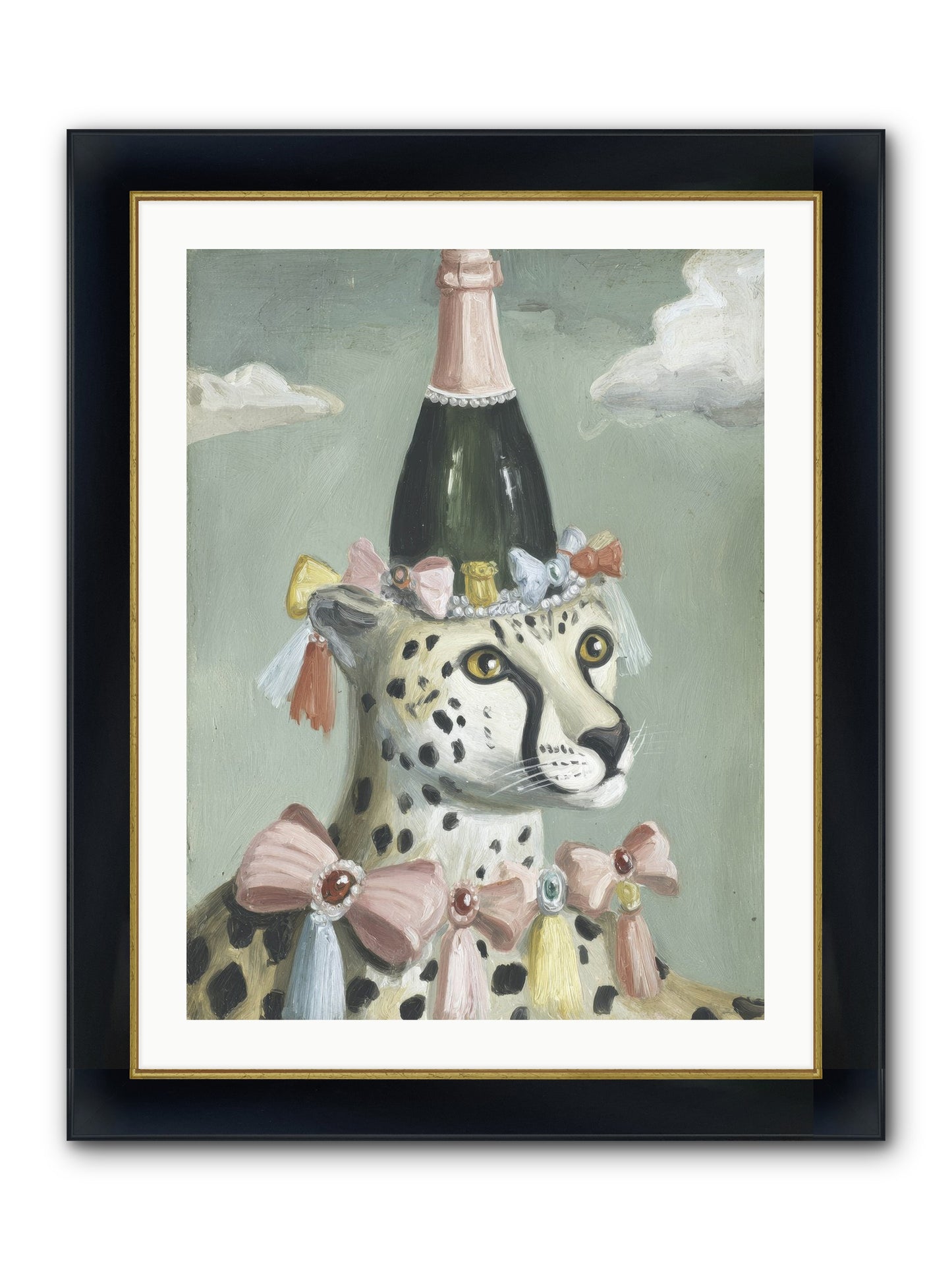 The Dazzling Interlude Framed Print - Wide Black w/Gold 24x32