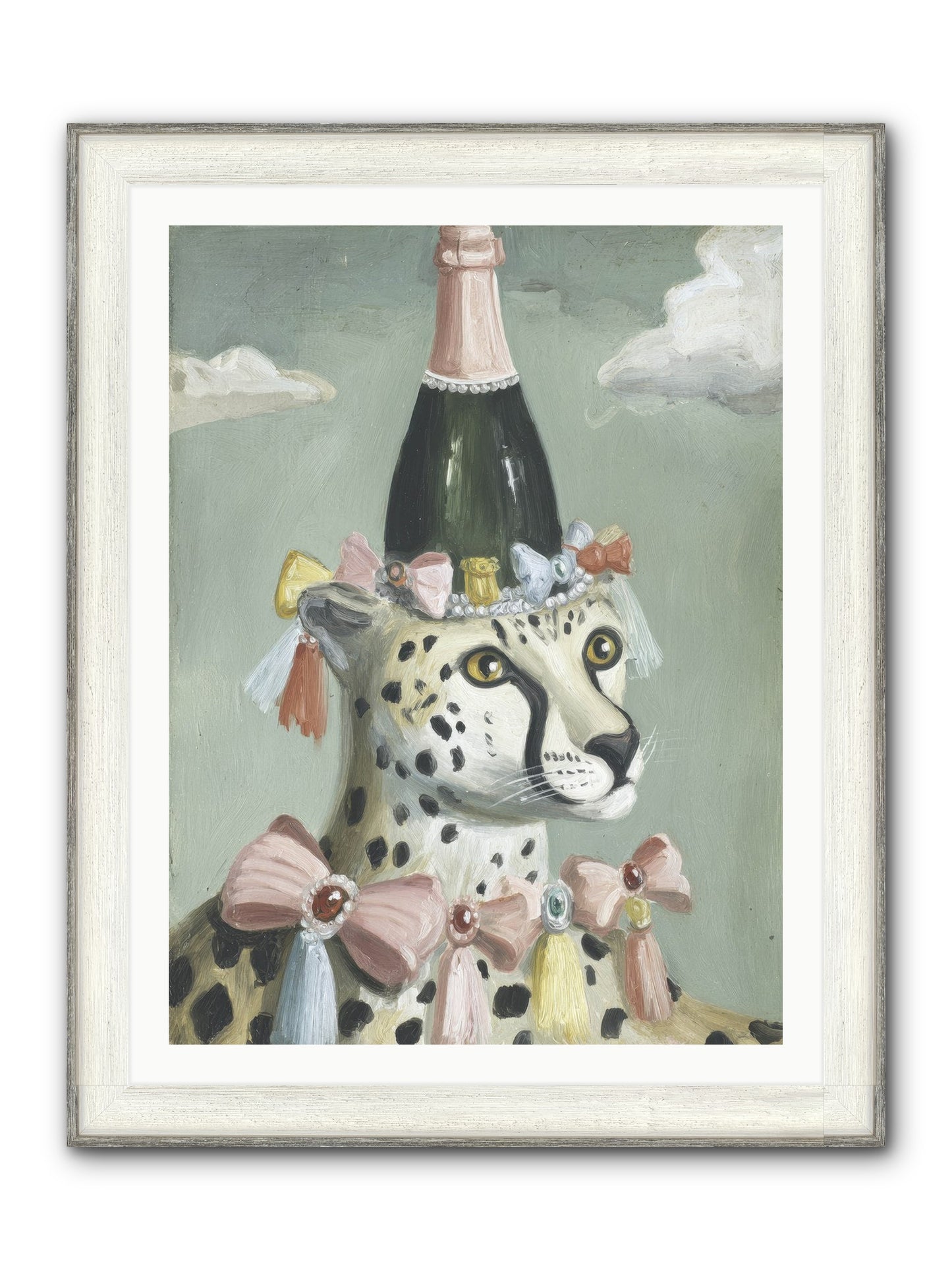 The Dazzling Interlude Framed Print - Driftwood White 30x40