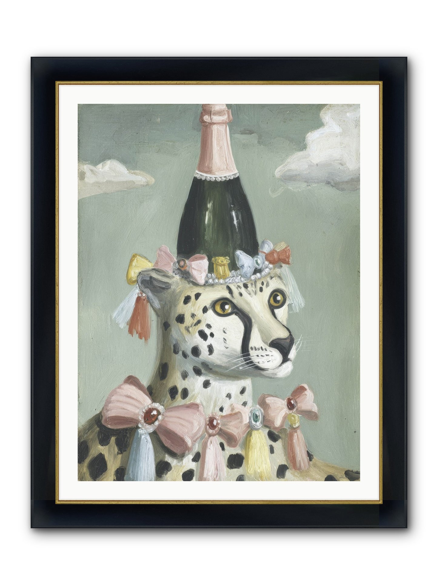 The Dazzling Interlude Framed Print - Wide Black w/Gold 30x40