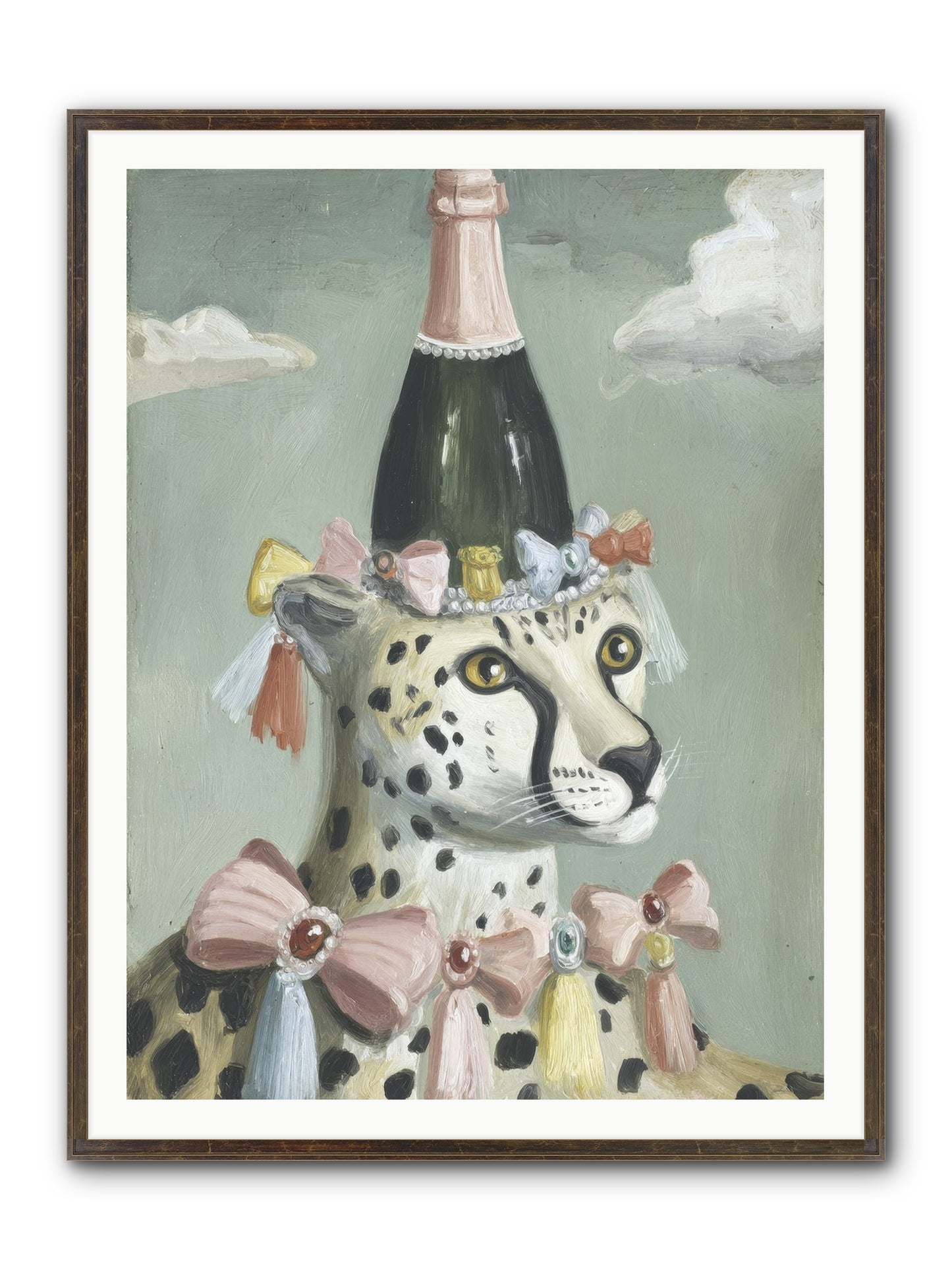 The Dazzling Interlude Framed Print - Slimwoods Black/Gold 36x48