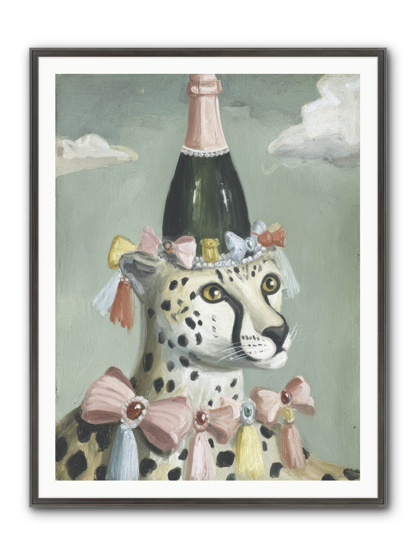 The Dazzling Interlude Framed Print - Slimwoods Black/Silver 36x48