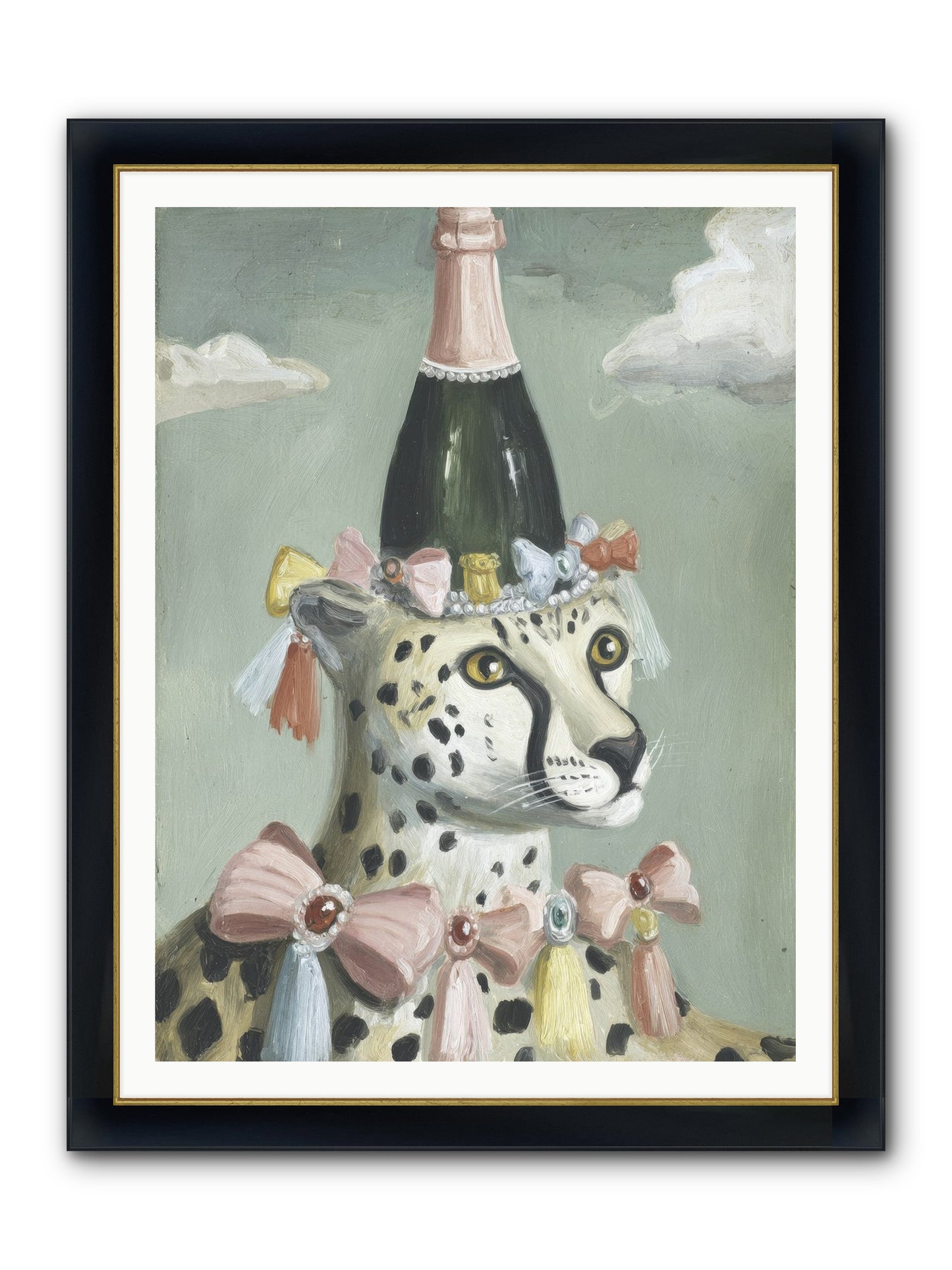 The Dazzling Interlude Framed Print - Wide Black w/Gold 36x48