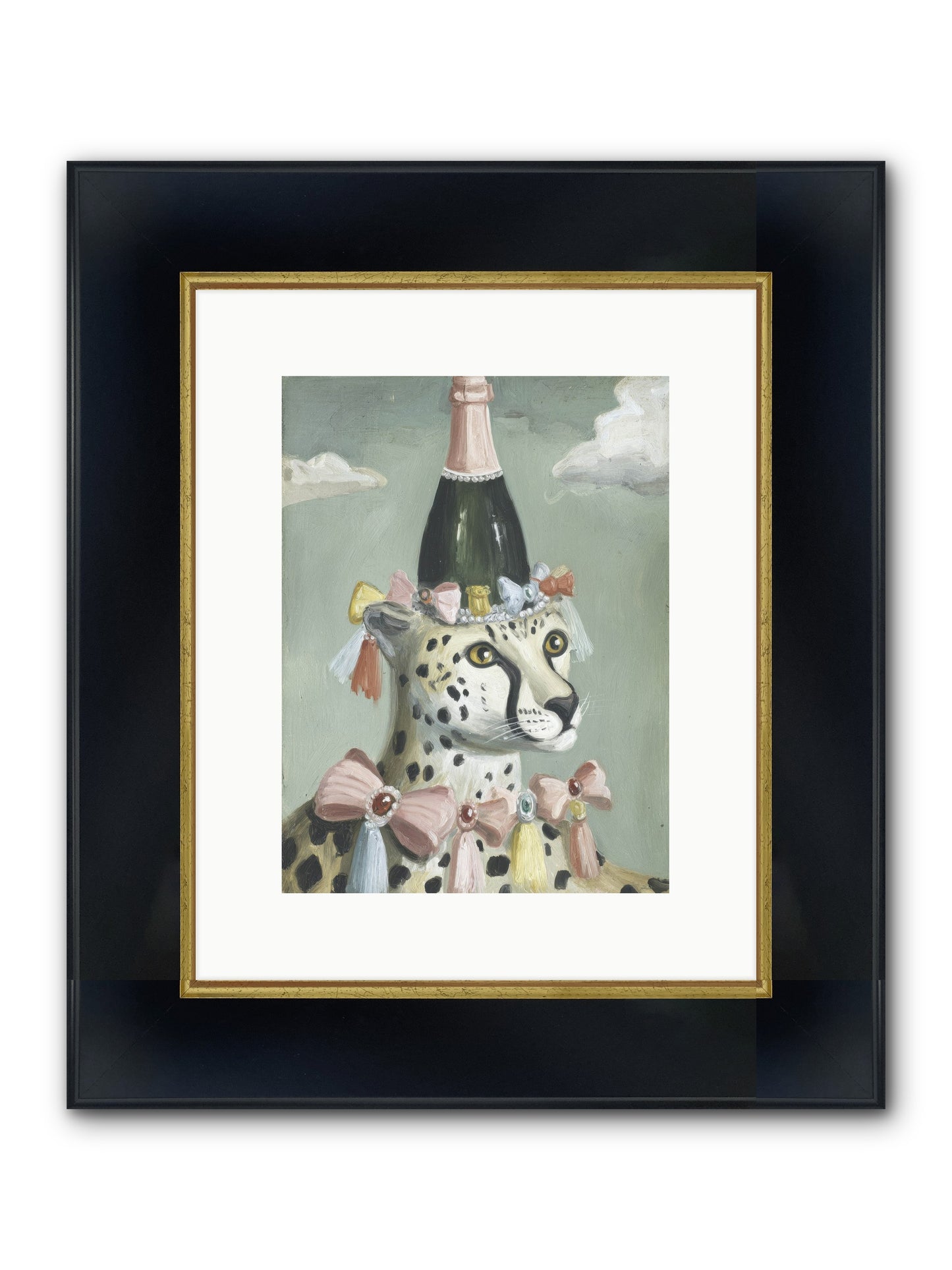 The Dazzling Interlude Framed Print - Wide Black w/Gold 9x12