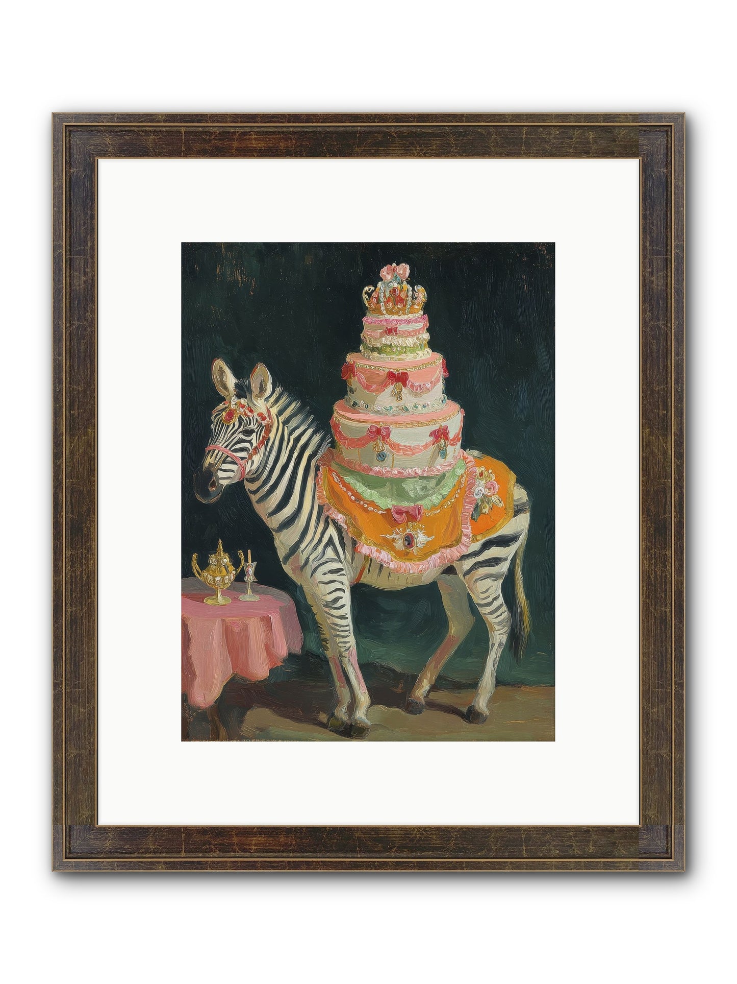 The Decadent Interlude Framed Print - Slimwoods Black/Gold 9x12