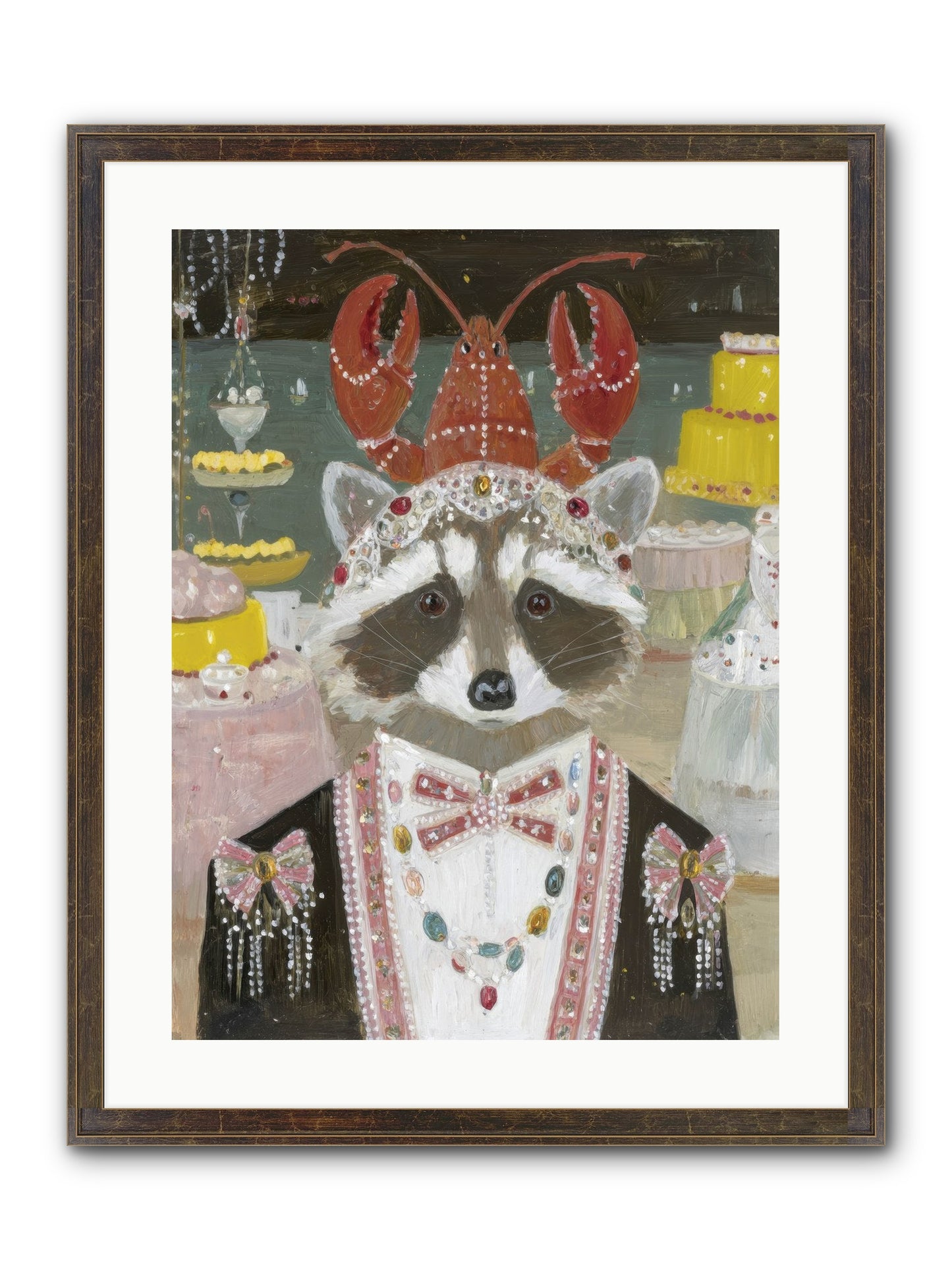 The Delicious Hour Framed Print - Slimwoods Black/Gold 18x24