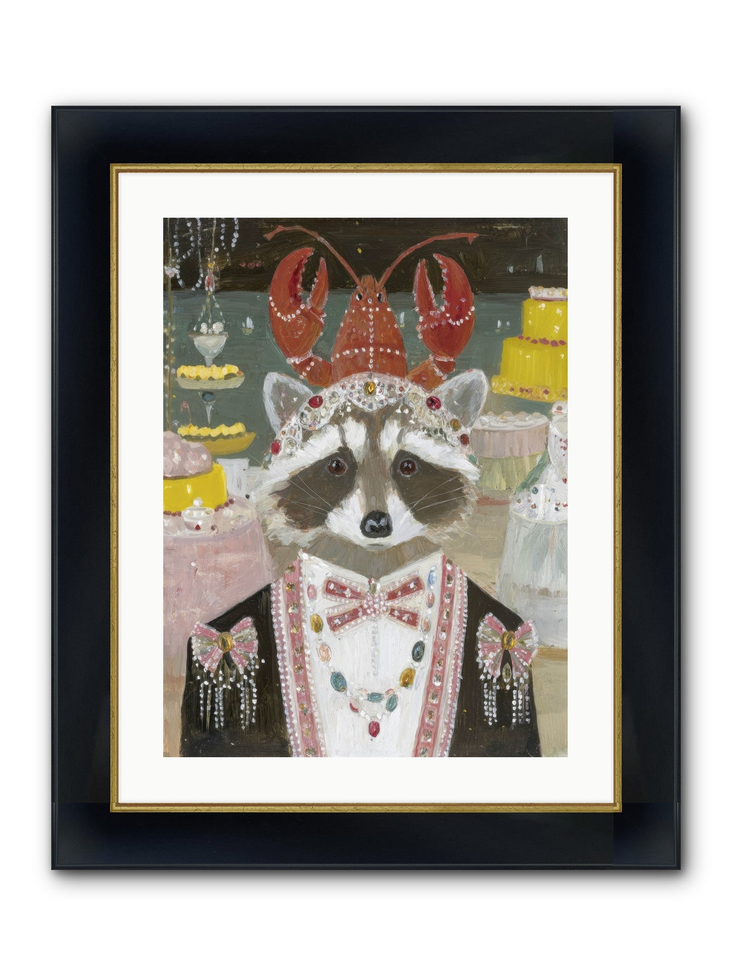 The Delicious Hour Framed Print - Wide Black w/Gold 18x24