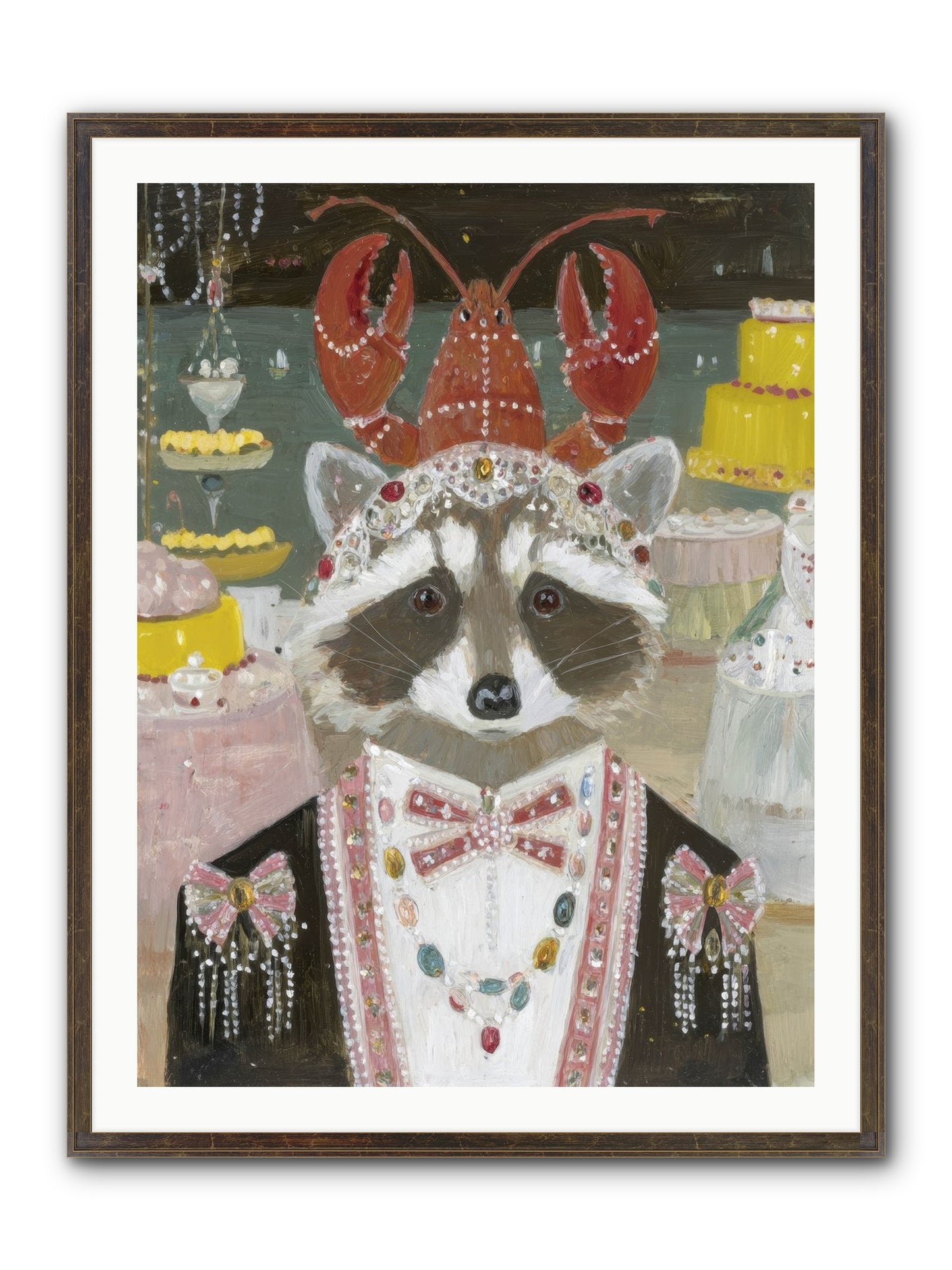 The Delicious Hour Framed Print - Slimwoods Black/Gold 30x40