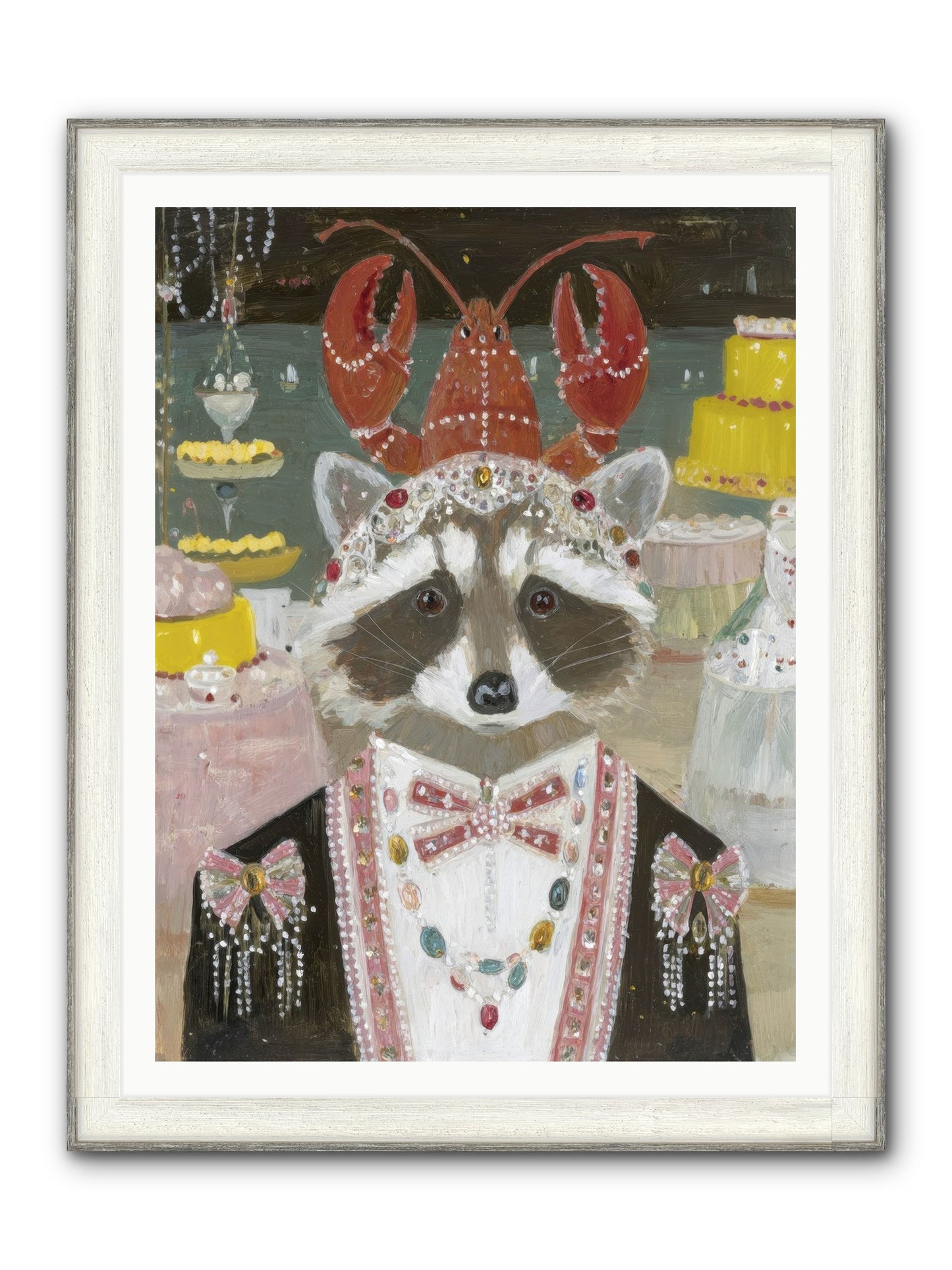 The Delicious Hour Framed Print - Driftwood White 36x48