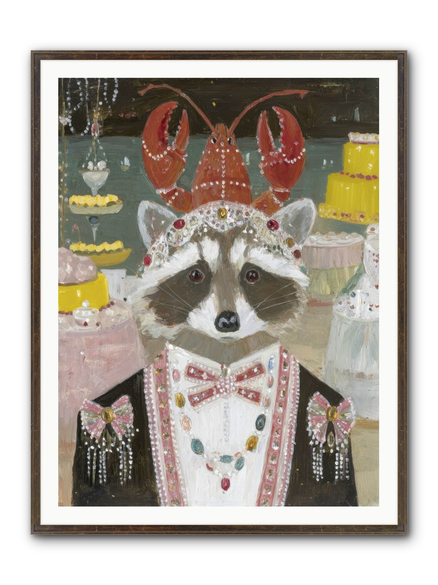 The Delicious Hour Framed Print - Slimwoods Black/Gold 36x48