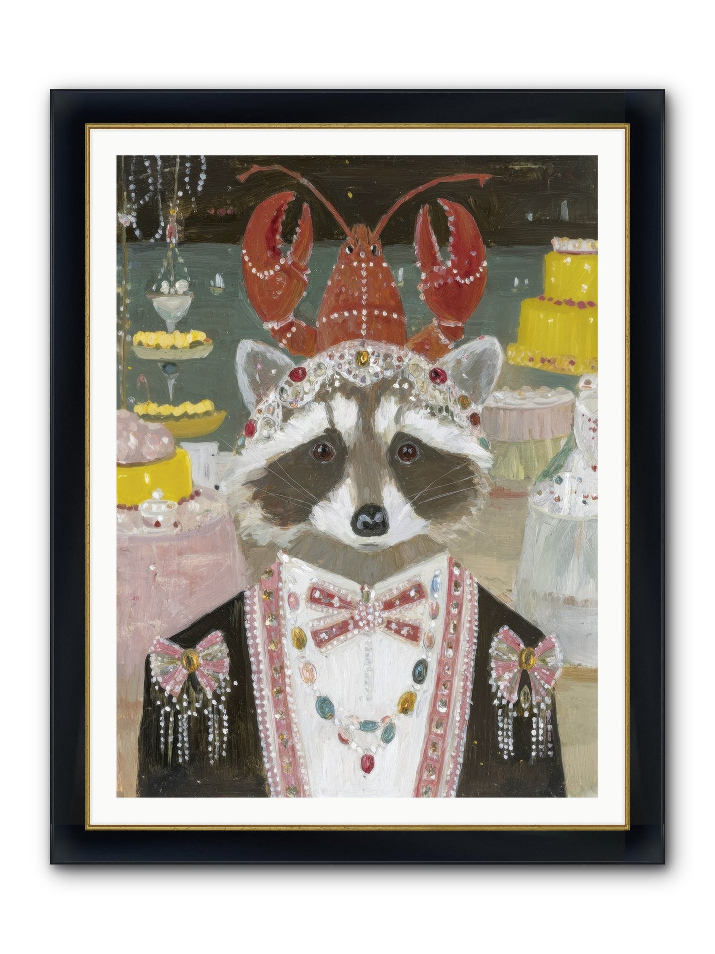 The Delicious Hour Framed Print - Wide Black w/Gold 36x48
