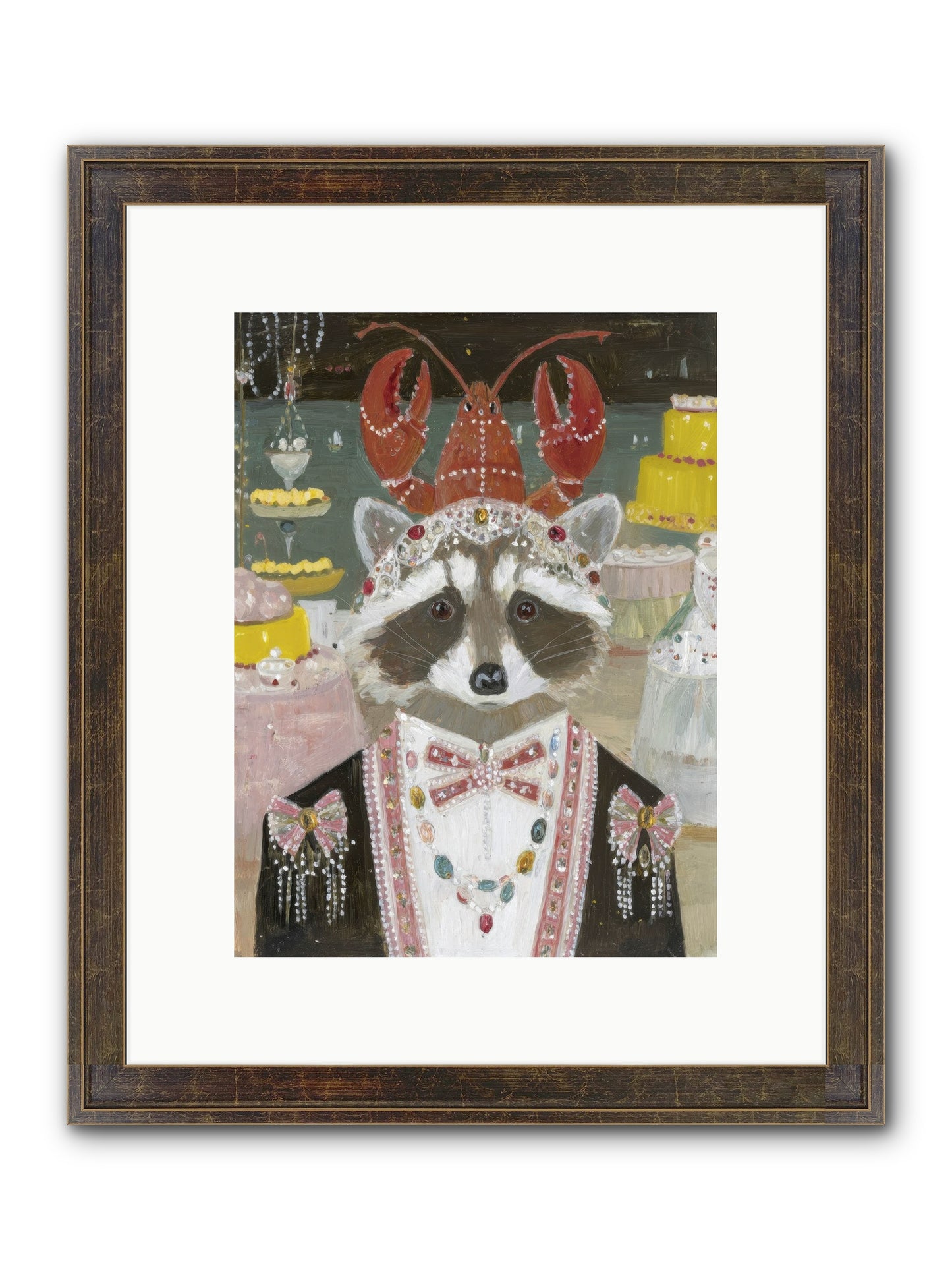 The Delicious Hour Framed Print - Slimwoods Black/Gold 9x12