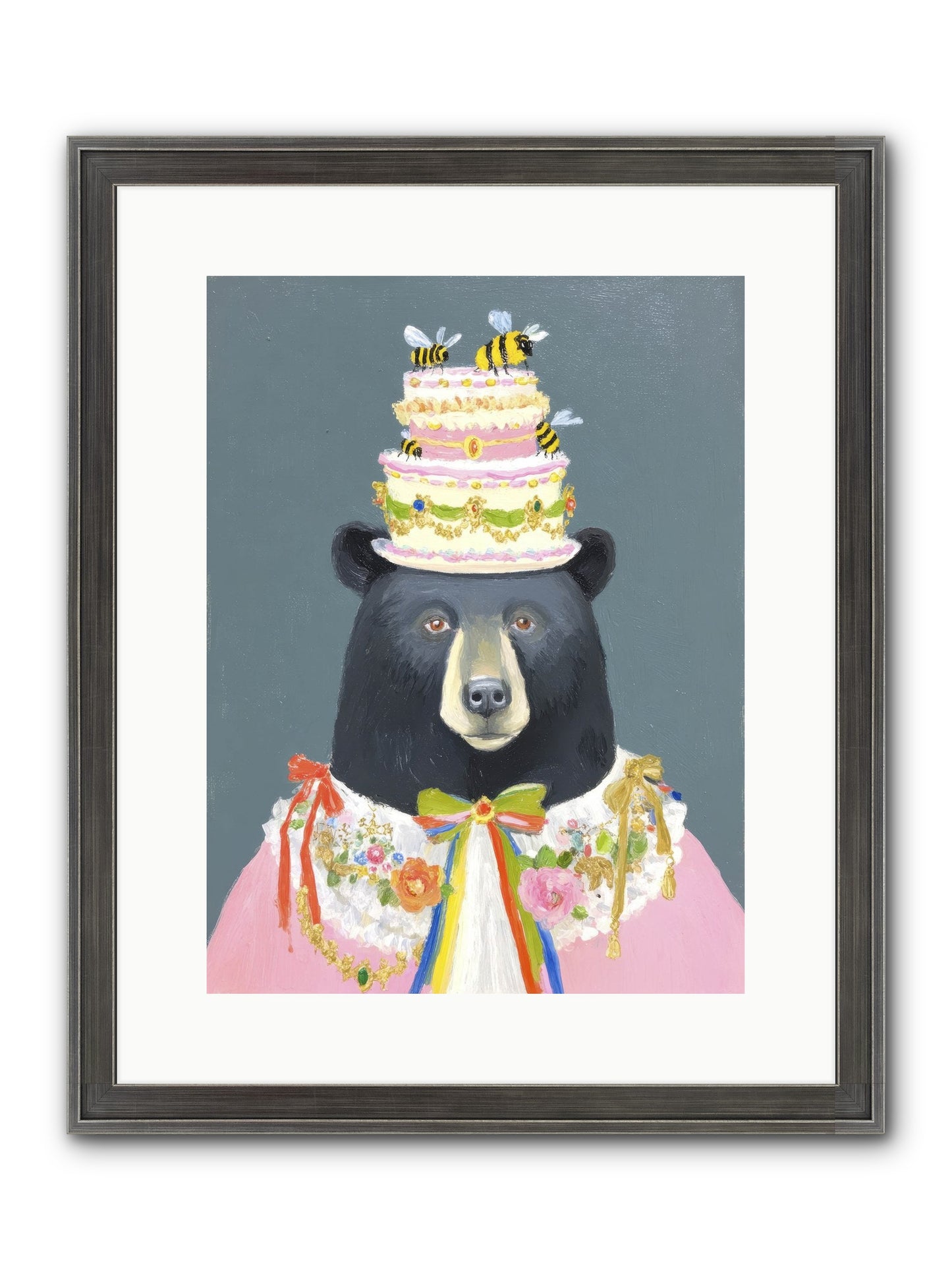 The Delightful Affair Framed Print - Slimwoods Black/Silver 12x16