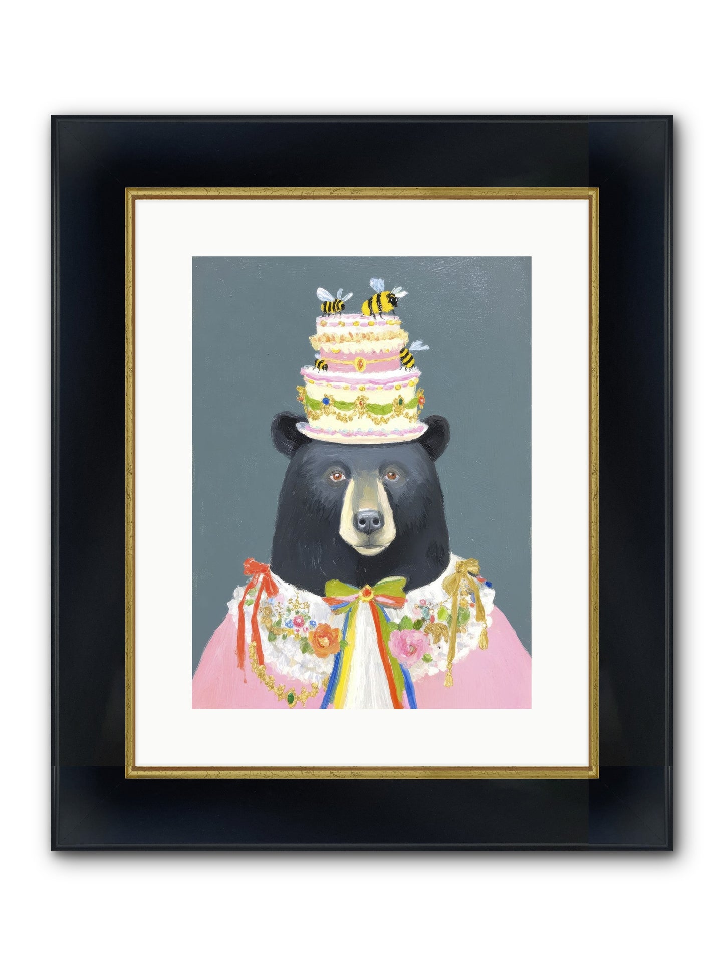 The Delightful Affair Framed Print - Wide Black w/Gold 12x16