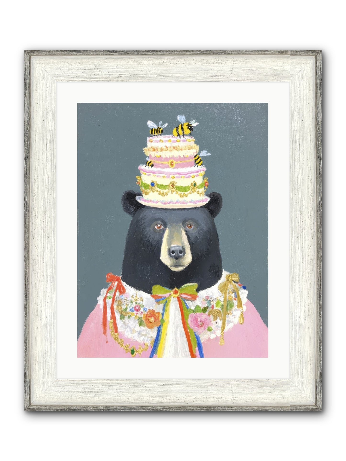 The Delightful Affair Framed Print - Driftwood White 18x24