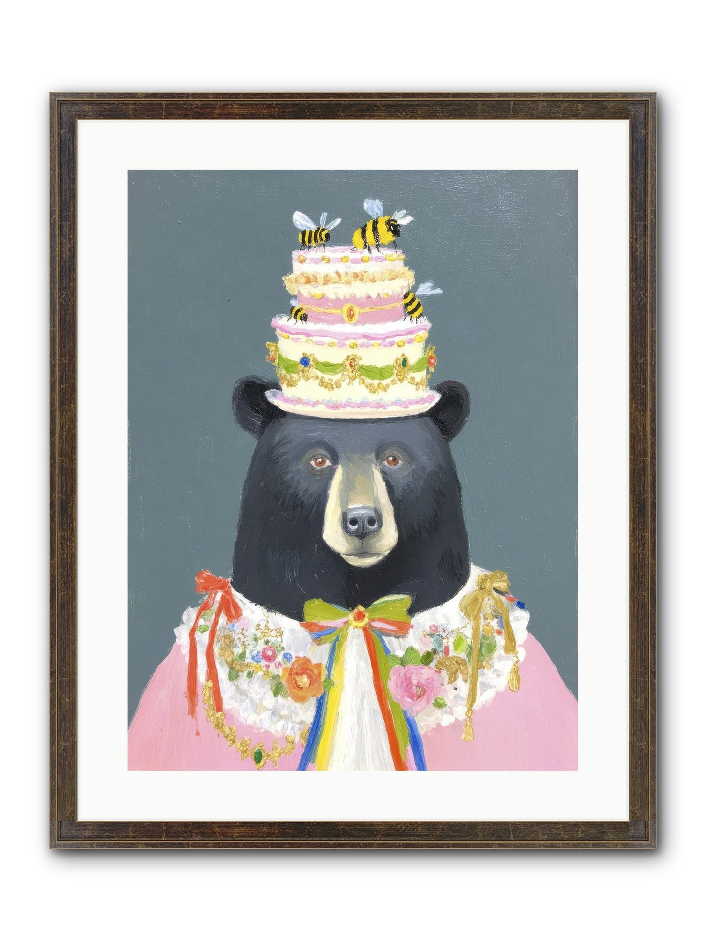 The Delightful Affair Framed Print - Slimwoods Black/Gold 18x24