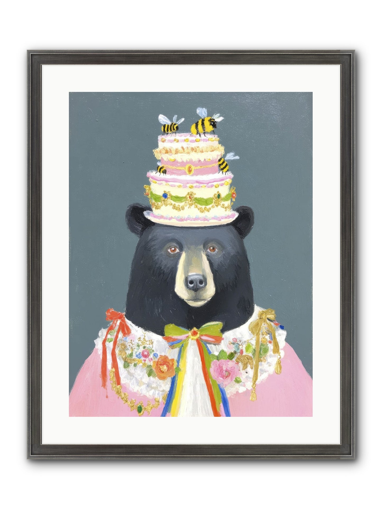 The Delightful Affair Framed Print - Slimwoods Black/Silver 18x24