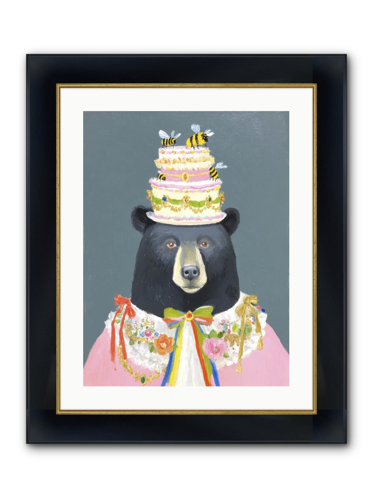 The Delightful Affair Framed Print - Wide Black w/Gold 18x24