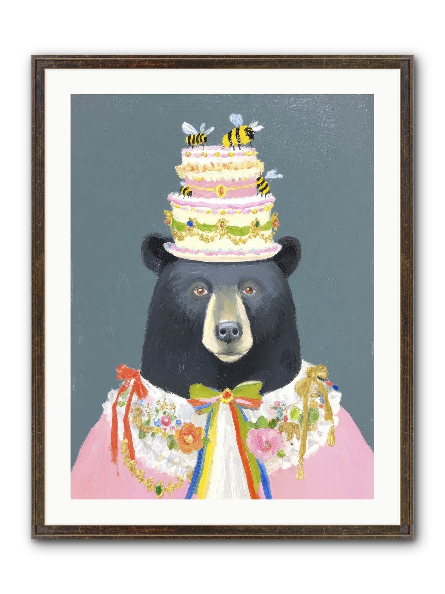 The Delightful Affair Framed Print - Slimwoods Black/Gold 24x32