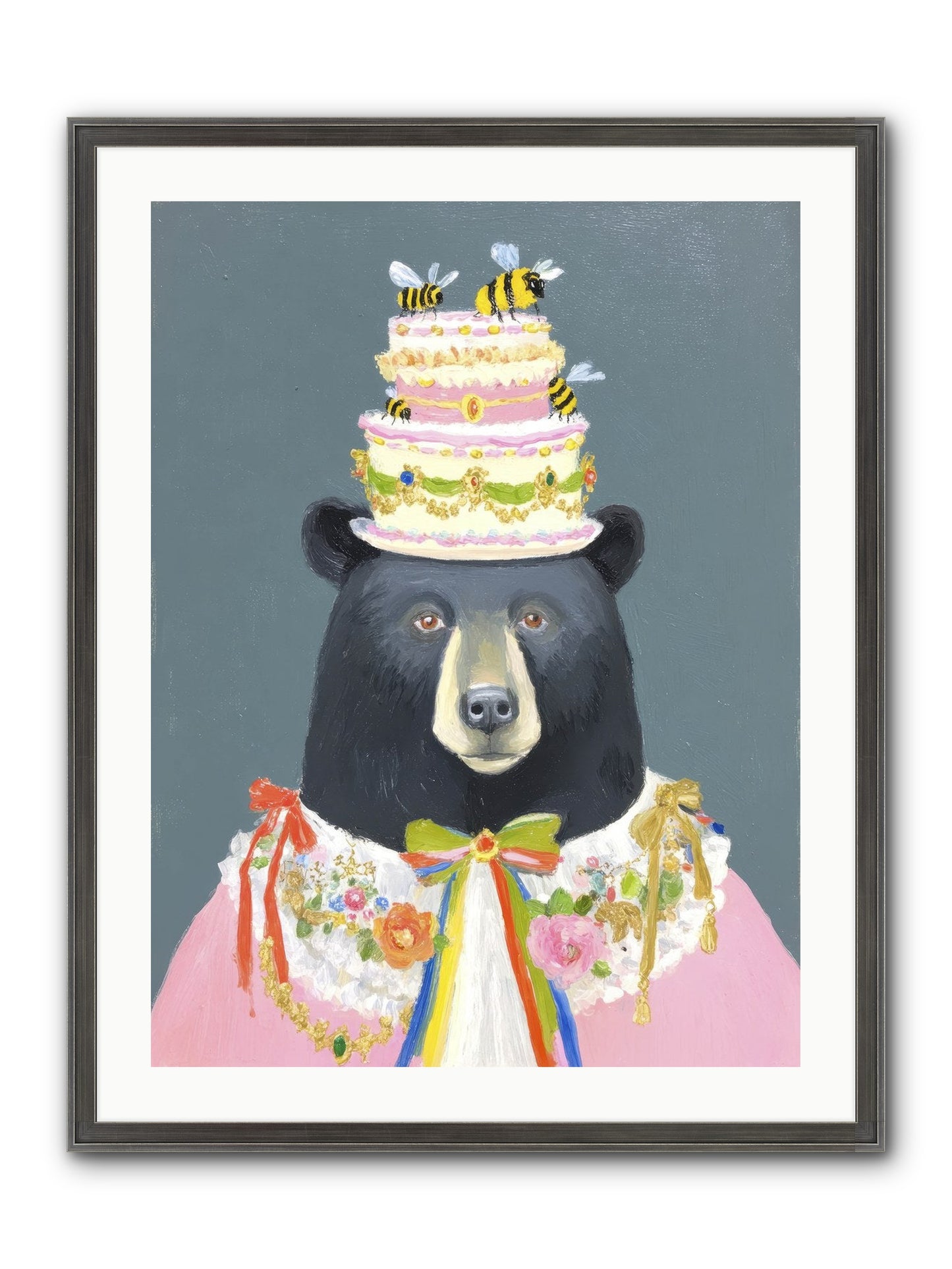 The Delightful Affair Framed Print - Slimwoods Black/Silver 24x32