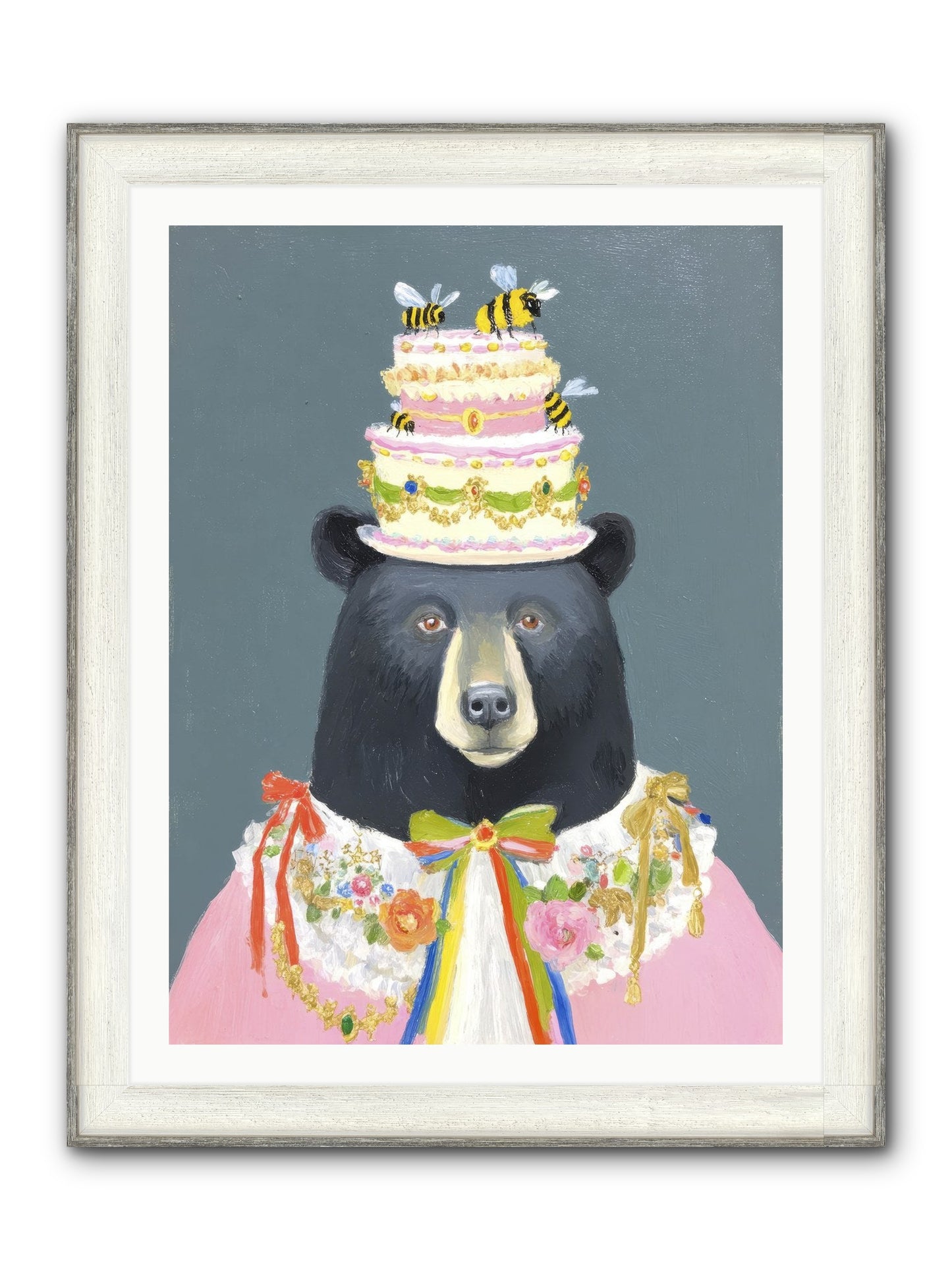 The Delightful Affair Framed Print - Driftwood White 30x40