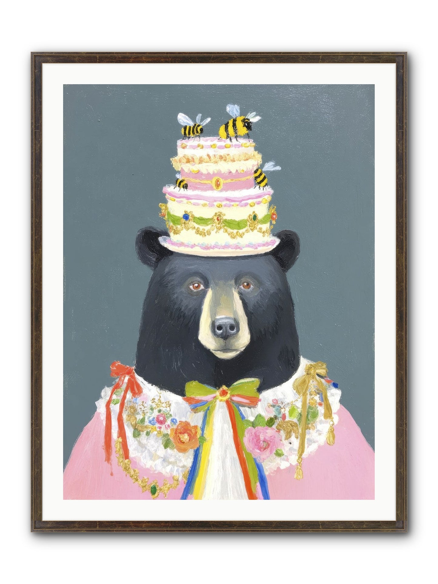 The Delightful Affair Framed Print - Slimwoods Black/Gold 30x40