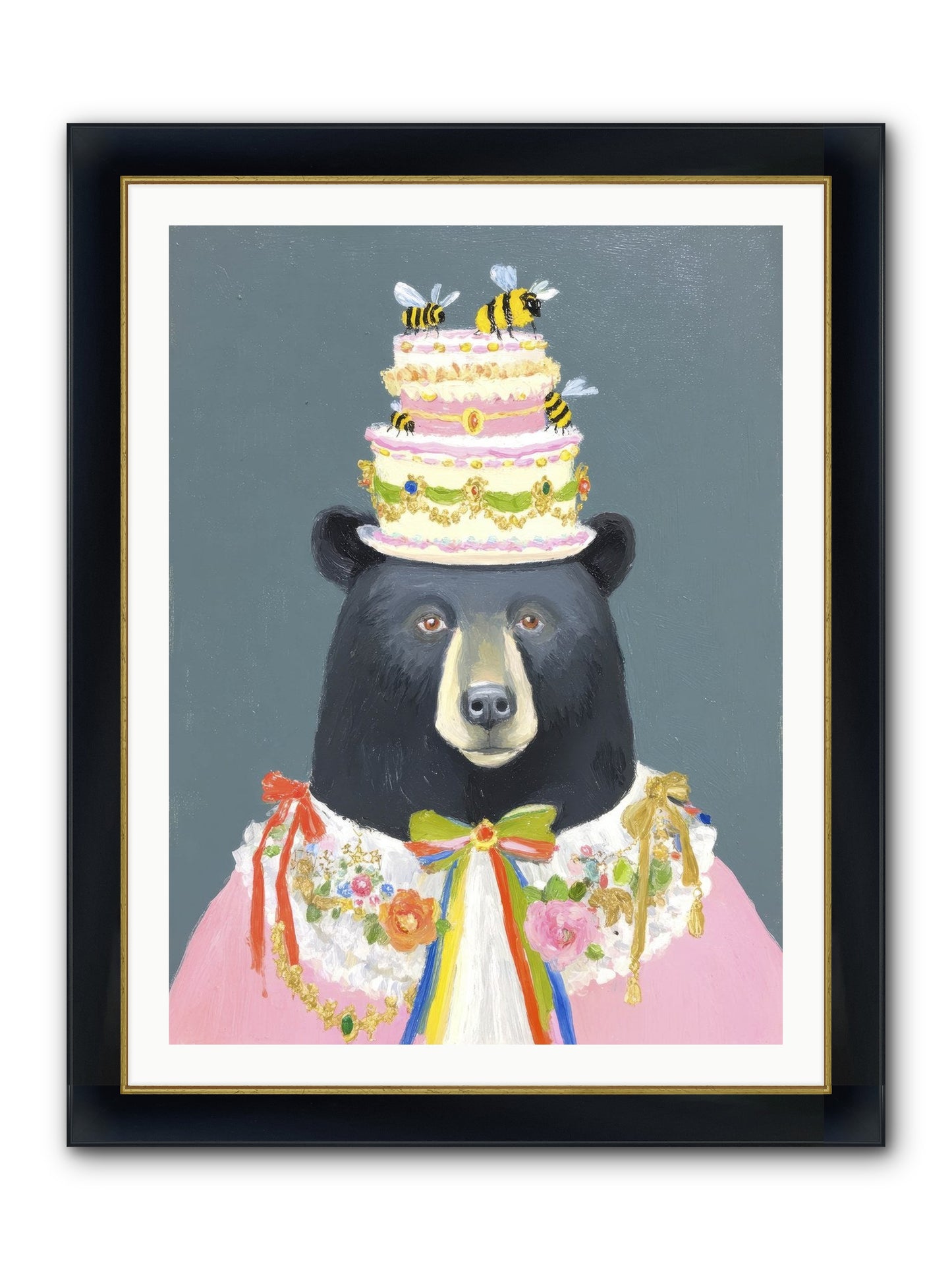 The Delightful Affair Framed Print - Wide Black w/Gold 30x40