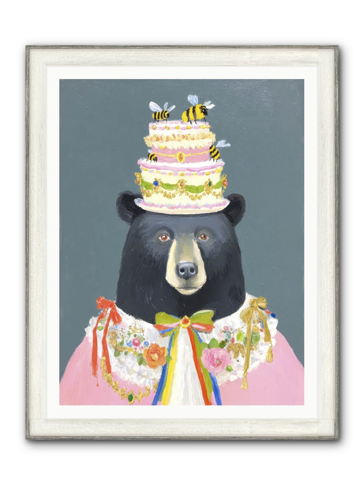 The Delightful Affair Framed Print - Driftwood White 36x48