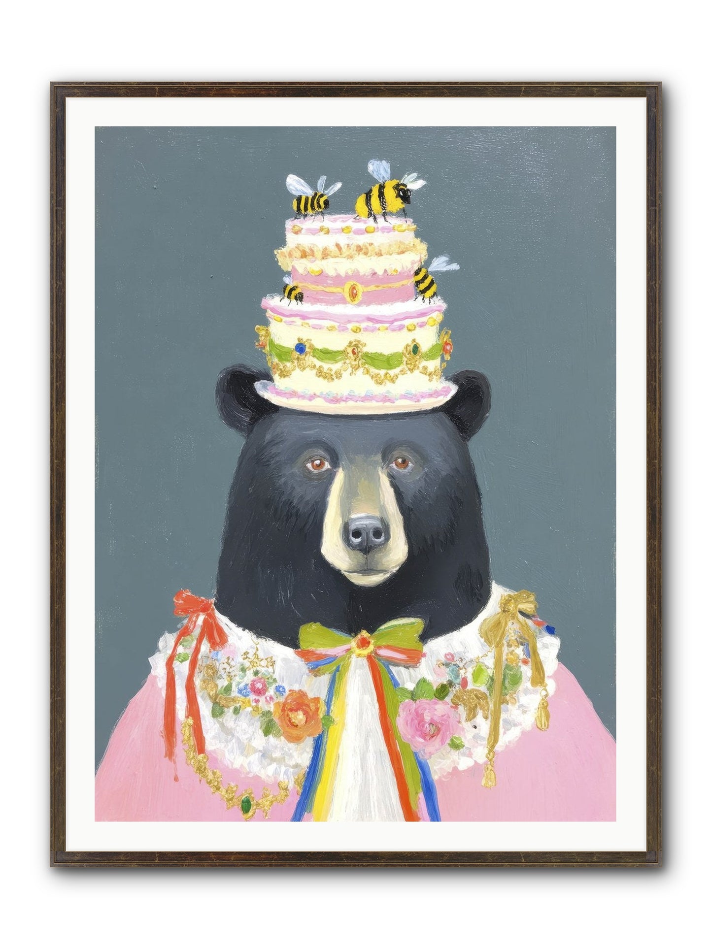 The Delightful Affair Framed Print - Slimwoods Black/Gold 36x48