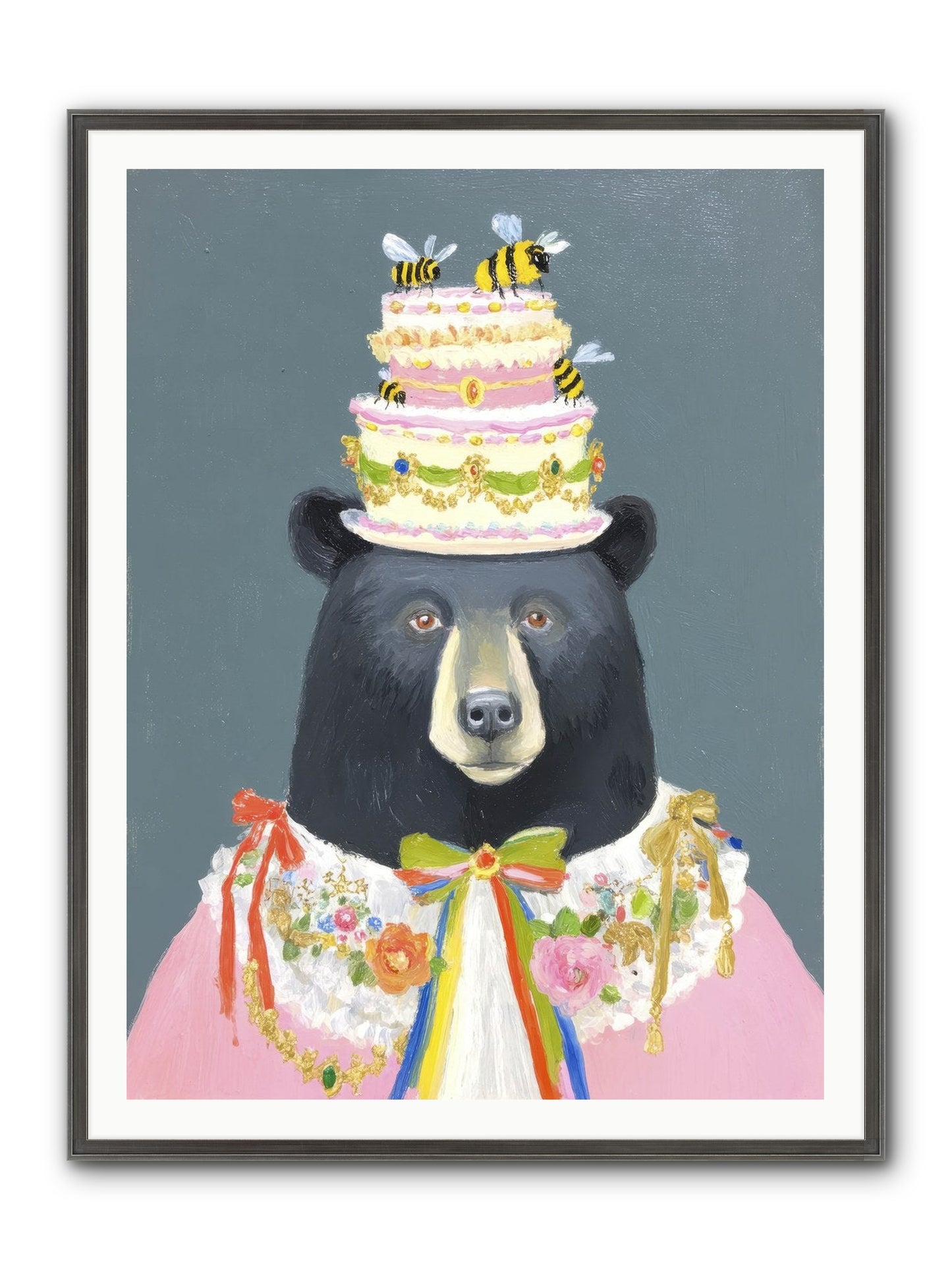 The Delightful Affair Framed Print - Slimwoods Black/Silver 36x48