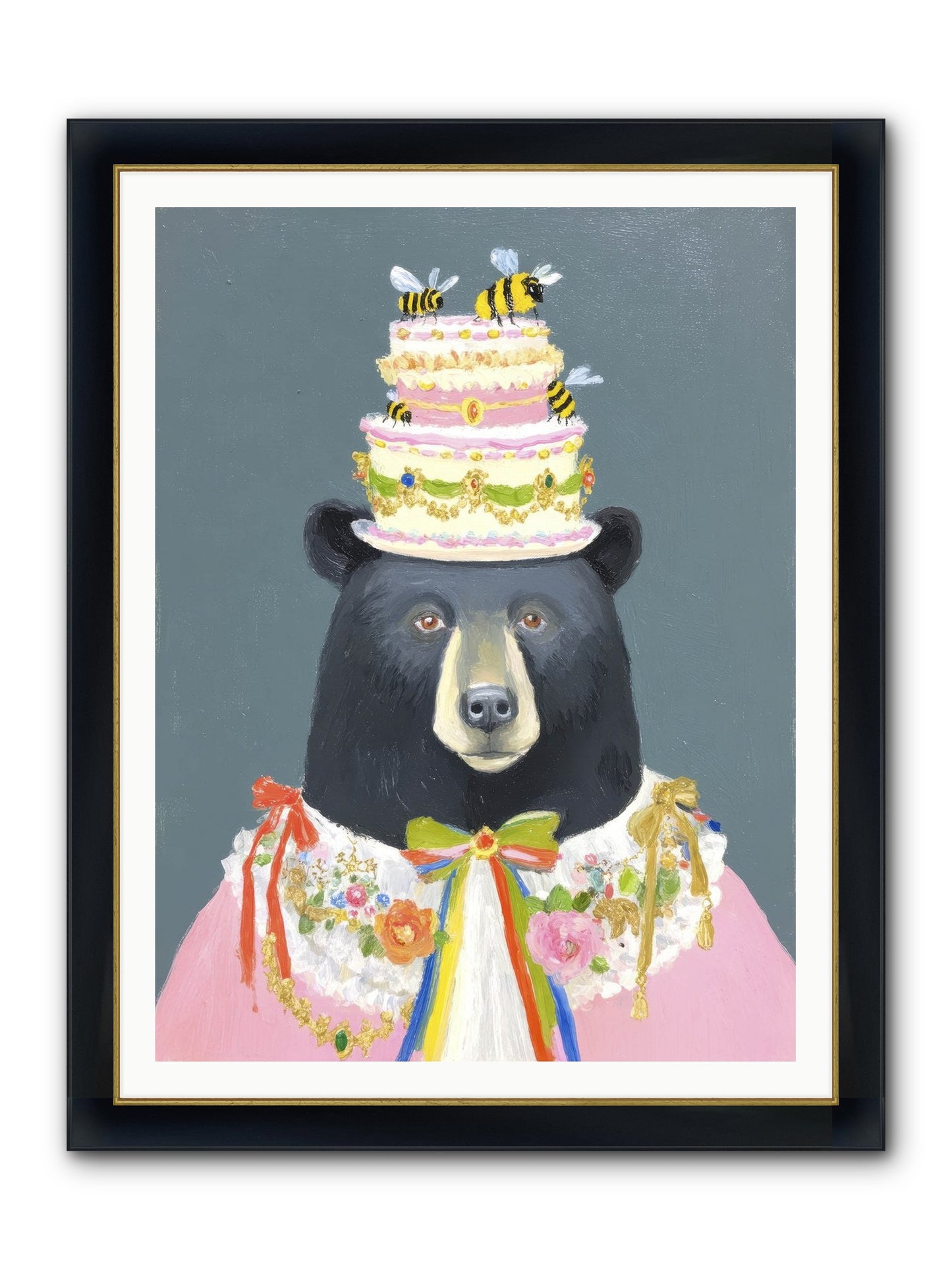 The Delightful Affair Framed Print - Wide Black w/Gold 36x48