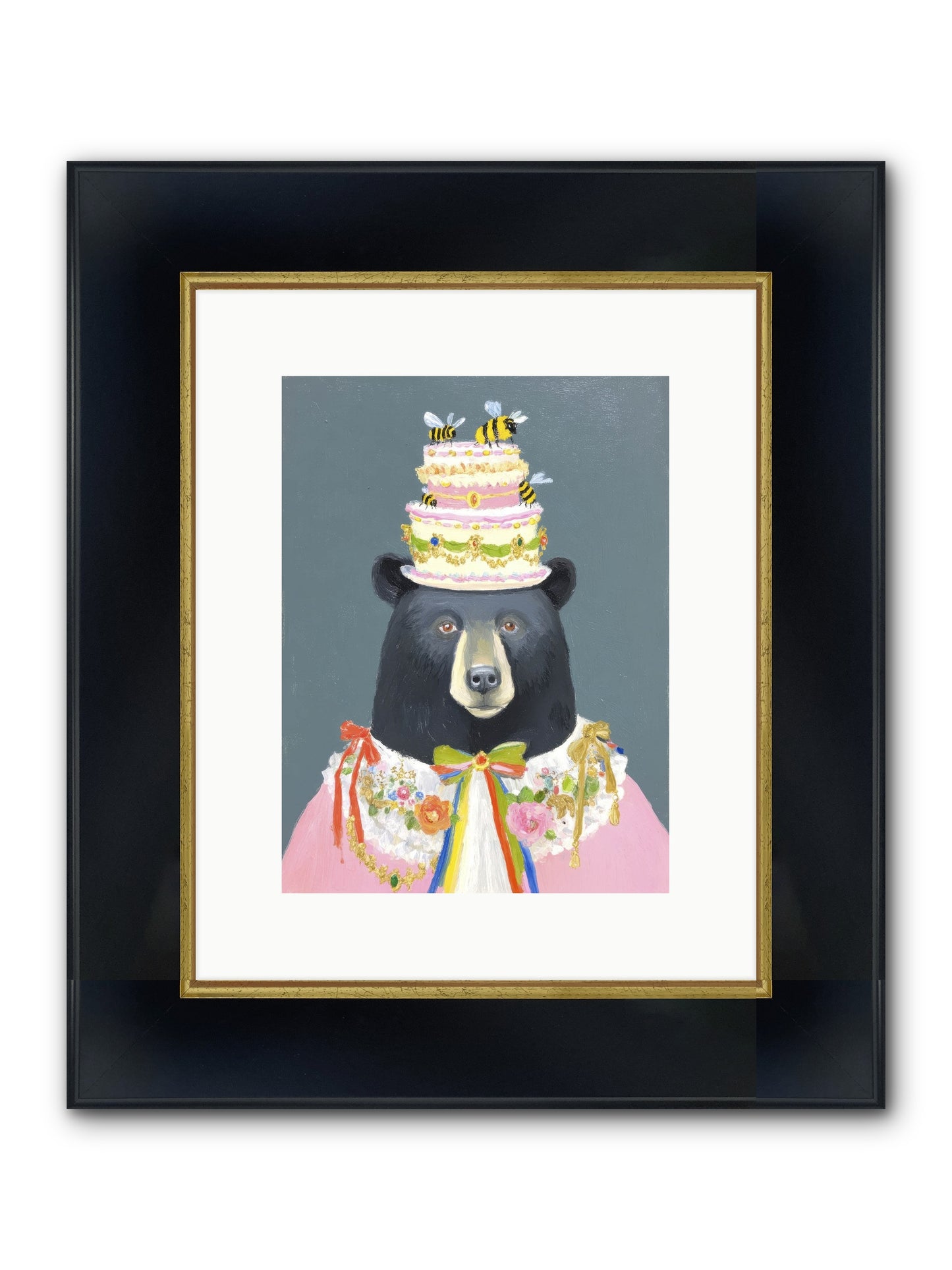 The Delightful Affair Framed Print - Wide Black w/Gold 9x12
