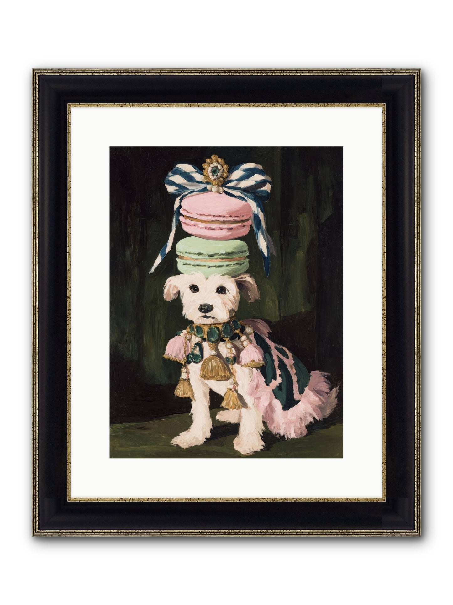 The Delirious Hour Framed Print - Black & Gold 12x16
