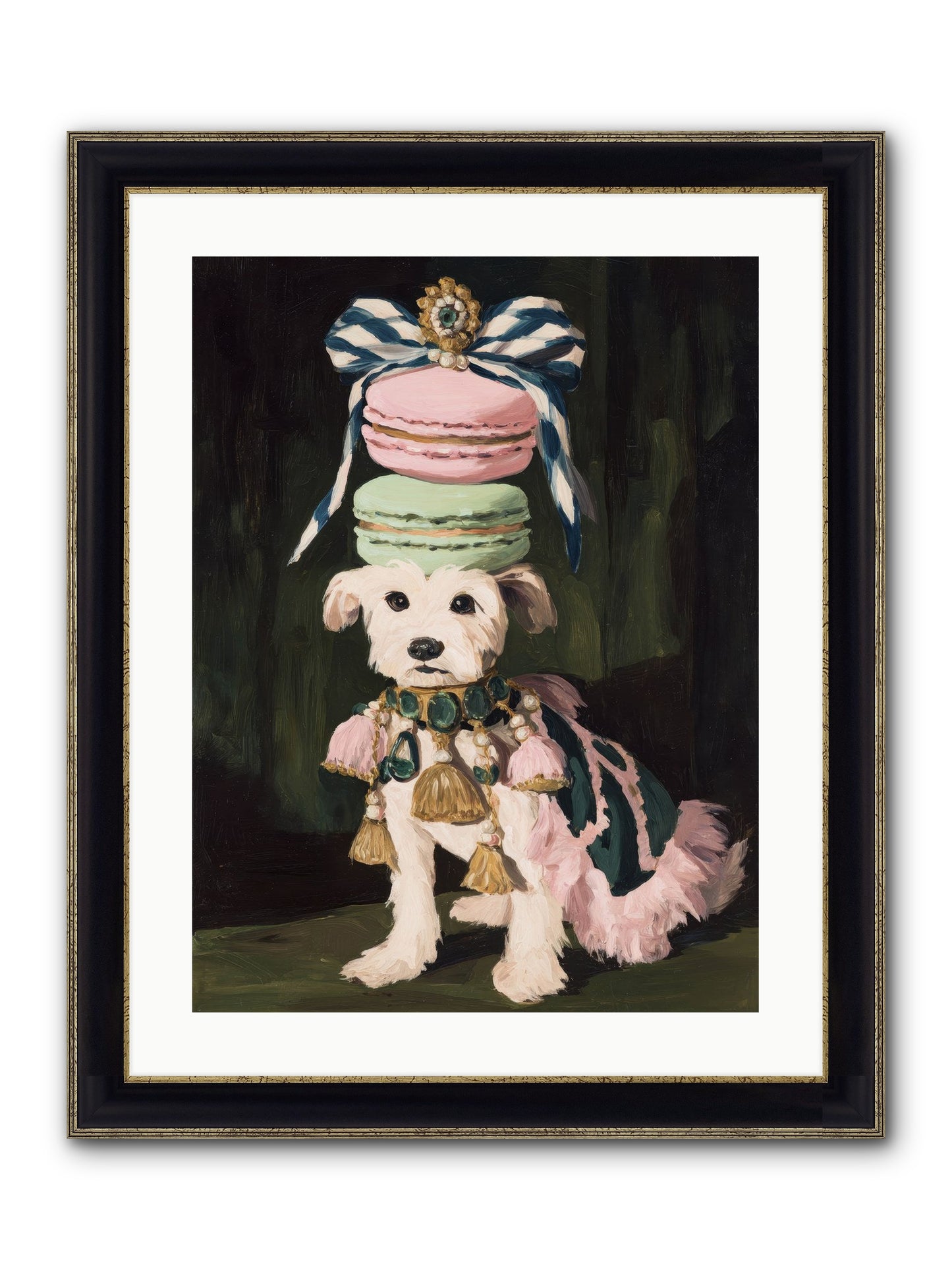 The Delirious Hour Framed Print - Black & Gold 18x24