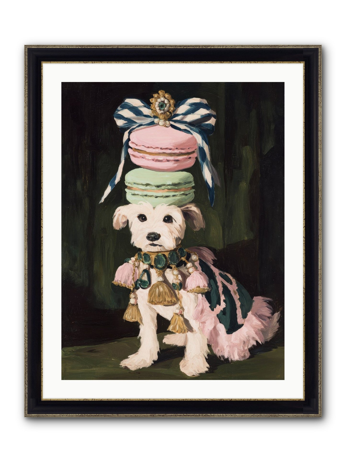 The Delirious Hour Framed Print - Black & Gold 24x32