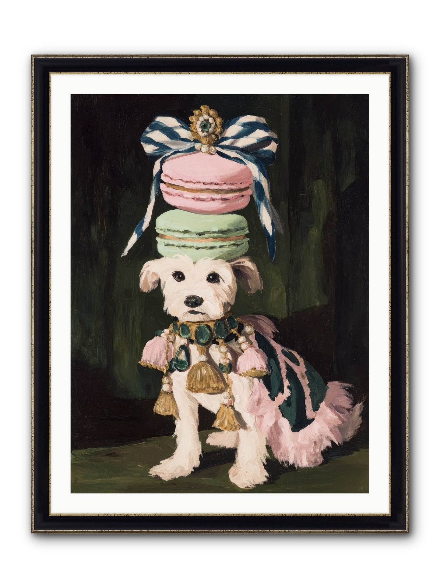 The Delirious Hour Framed Print - Black & Gold 30x40