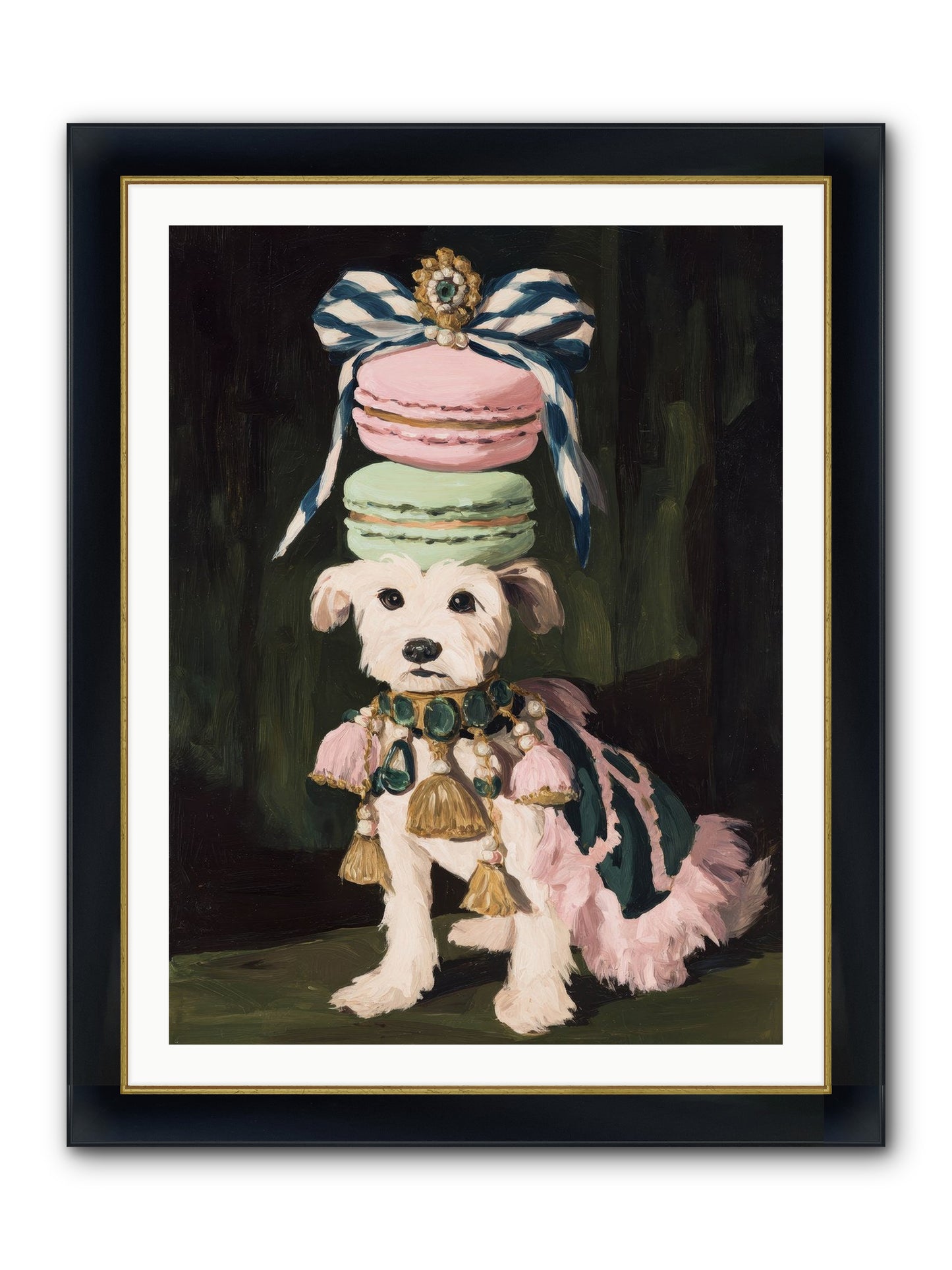 The Delirious Hour Framed Print - Wide Black w/Gold 30x40