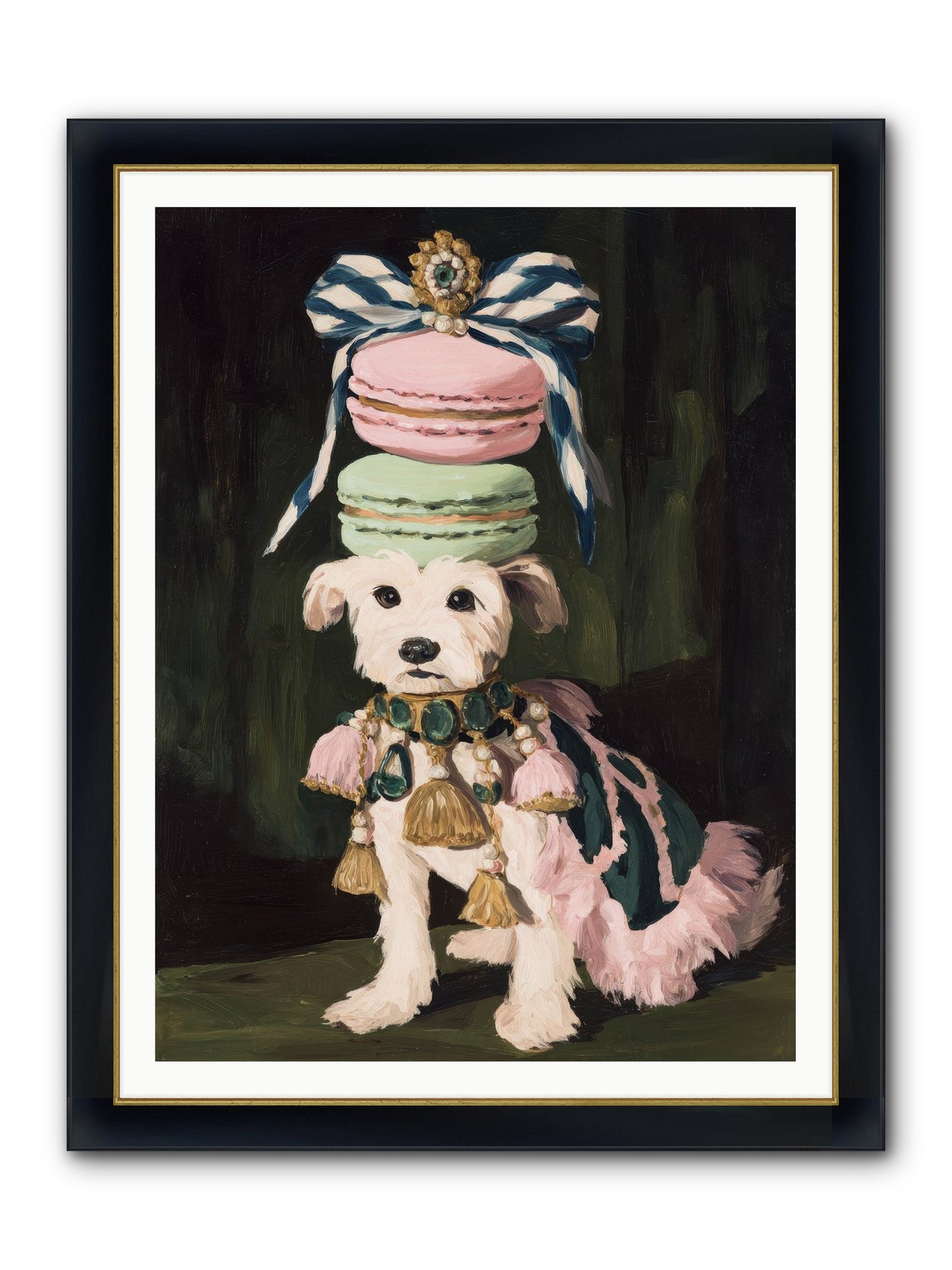 The Delirious Hour Framed Print - Wide Black w/Gold 36x48