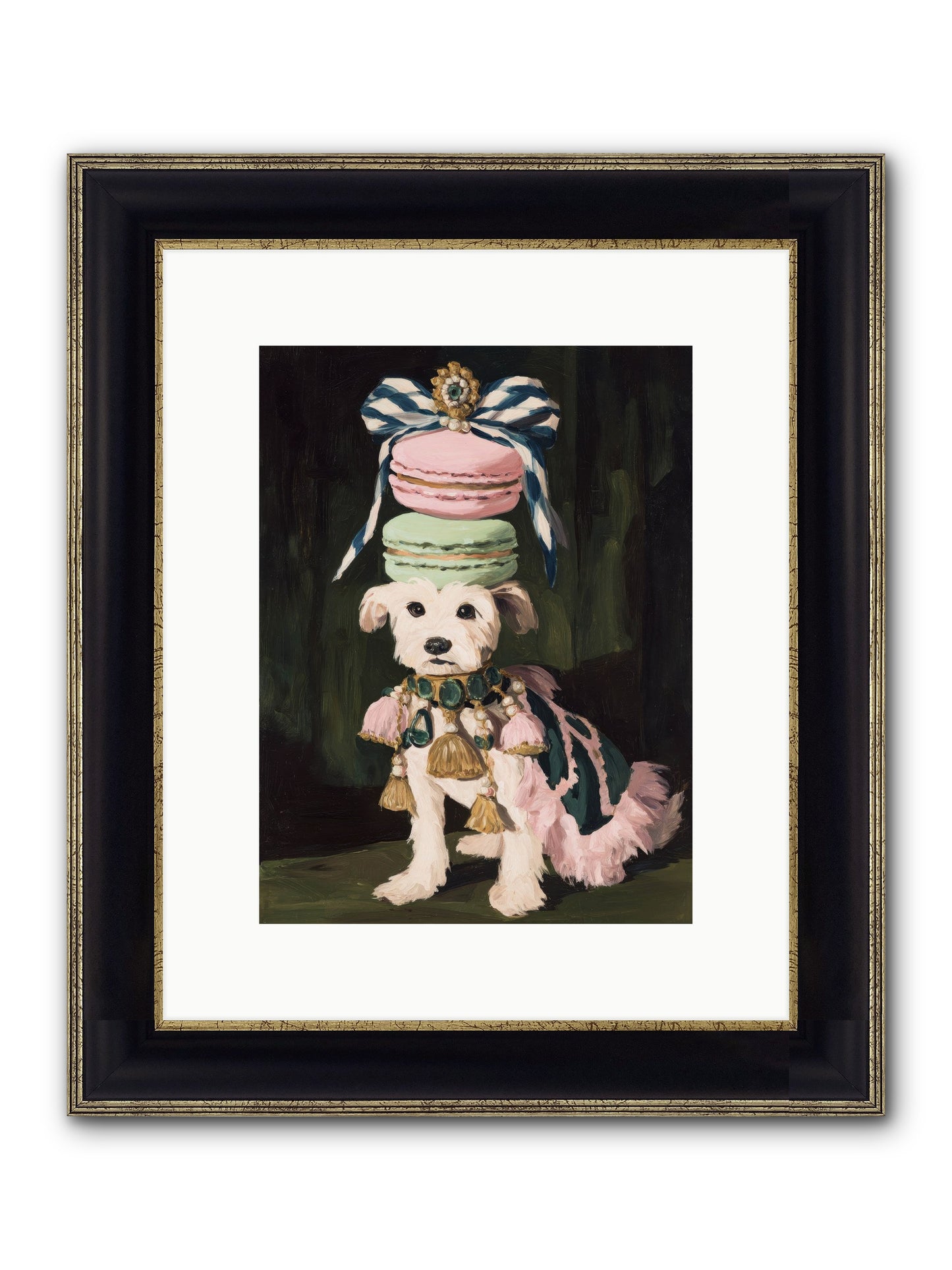 The Delirious Hour Framed Print - Black & Gold 9x12
