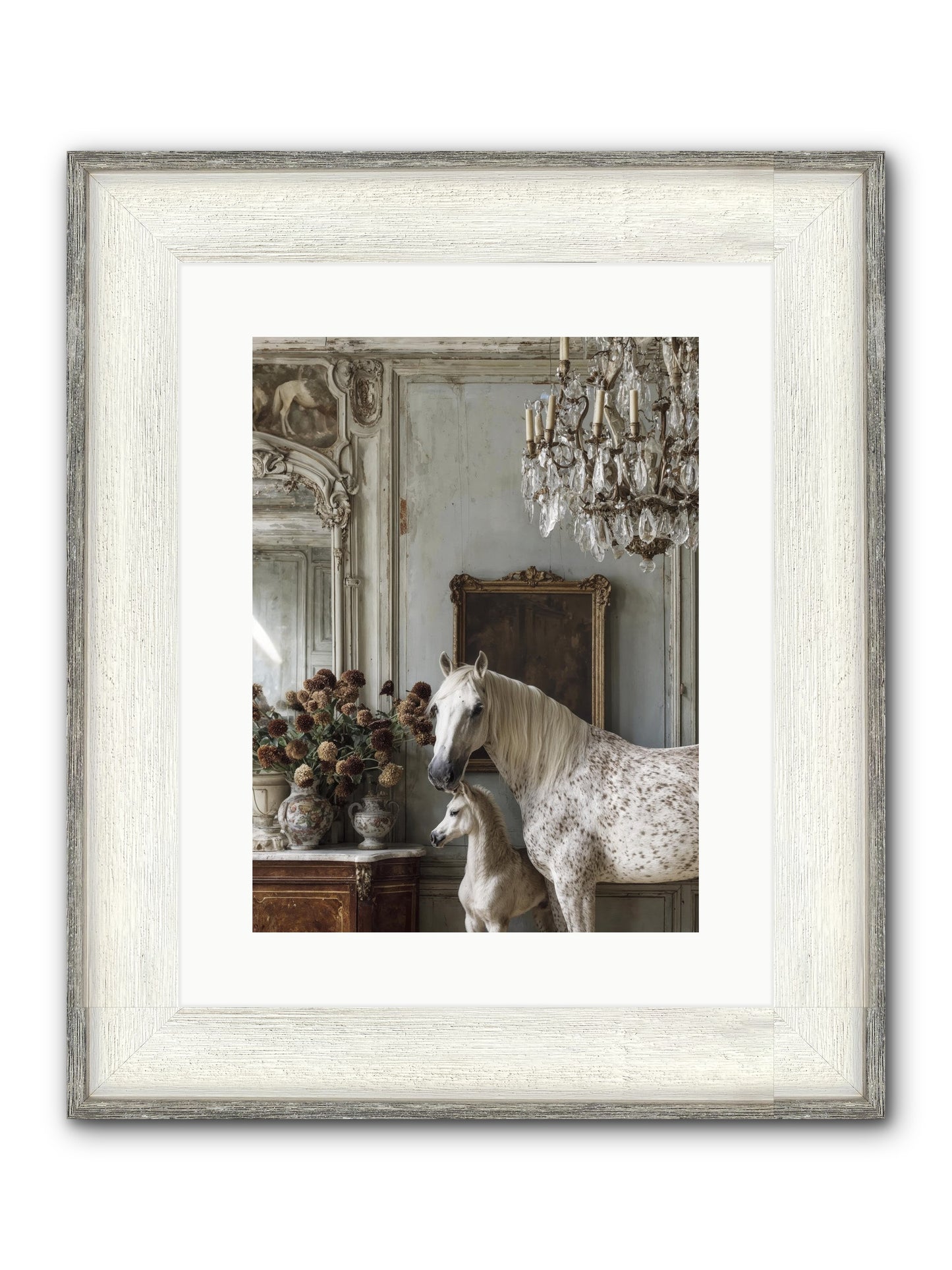 The Diminutive Duchess Framed Print - Driftwood White 12x16