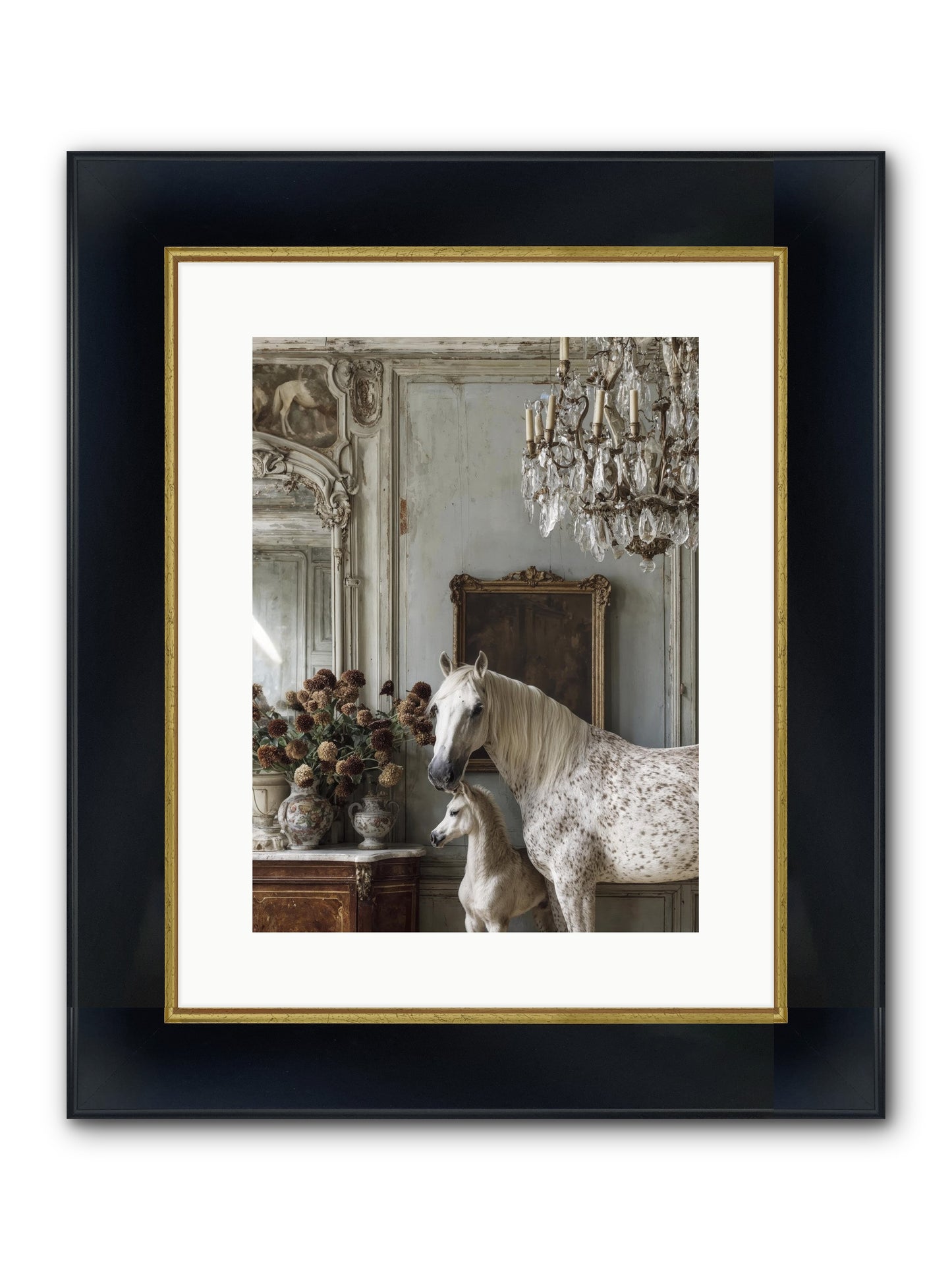 The Diminutive Duchess Framed Print - Wide Black w/Gold 12x16