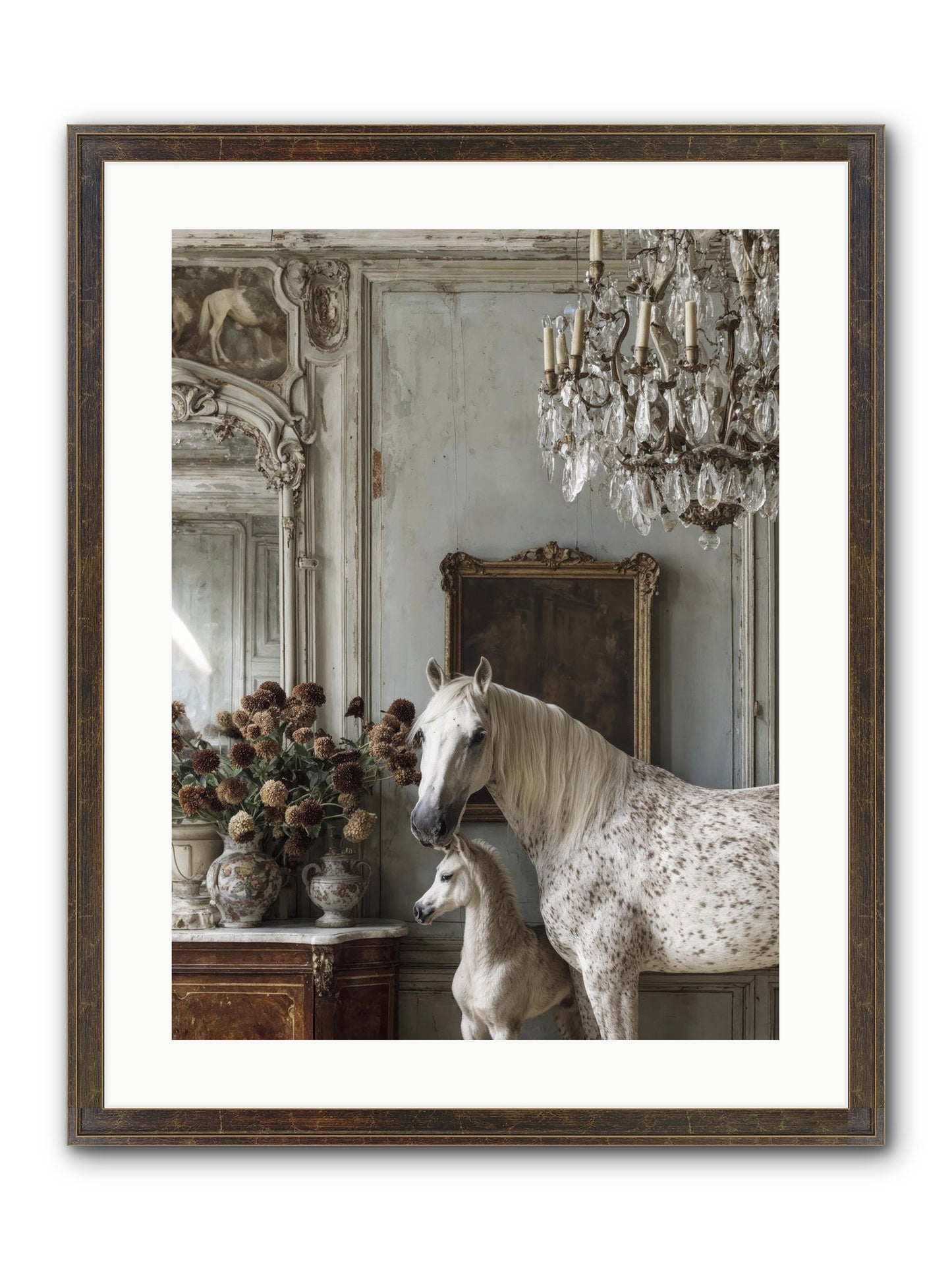 The Diminutive Duchess Framed Print - Slimwoods Black/Gold 18x24