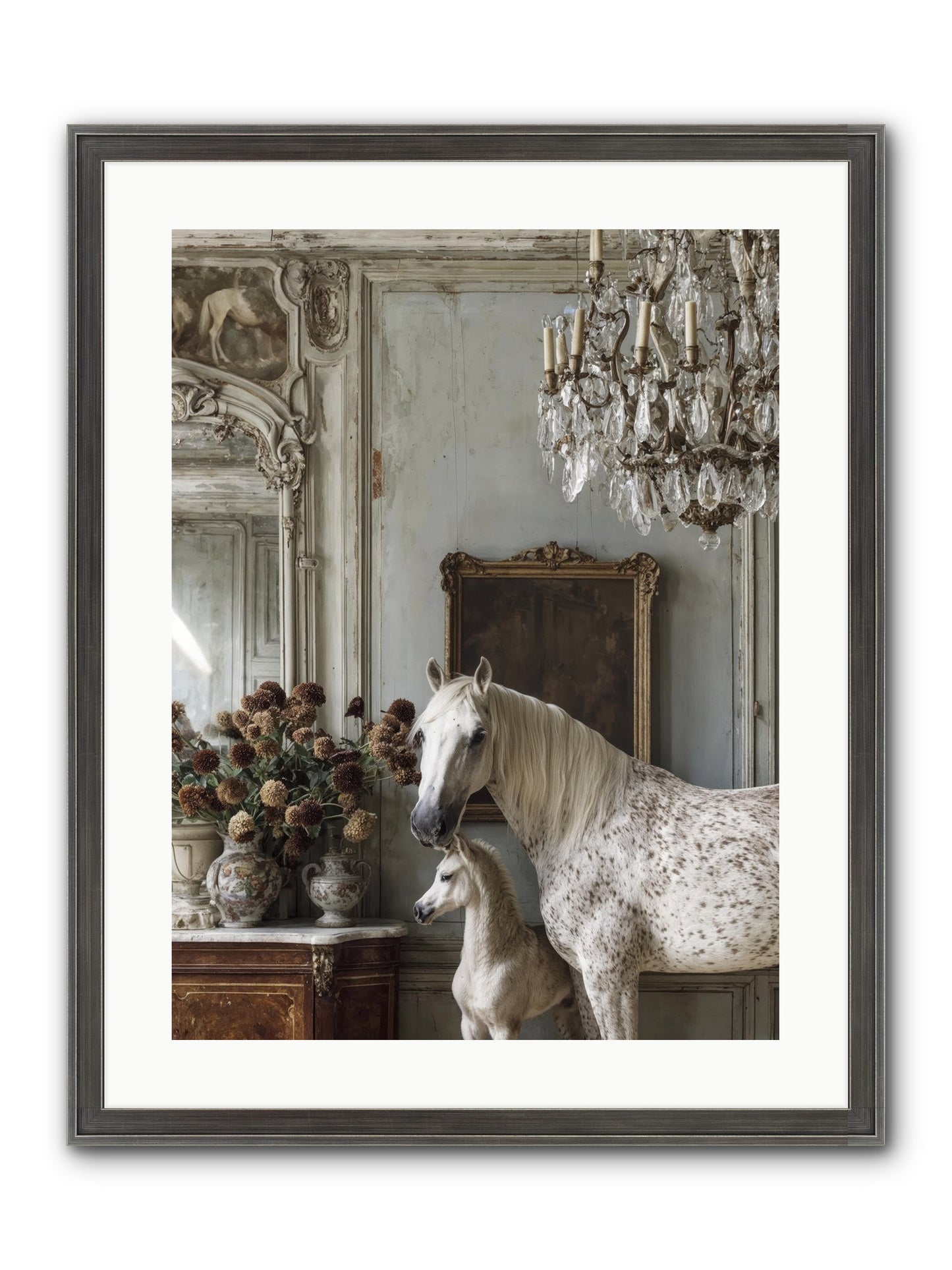 The Diminutive Duchess Framed Print - Slimwoods Black/Silver 18x24