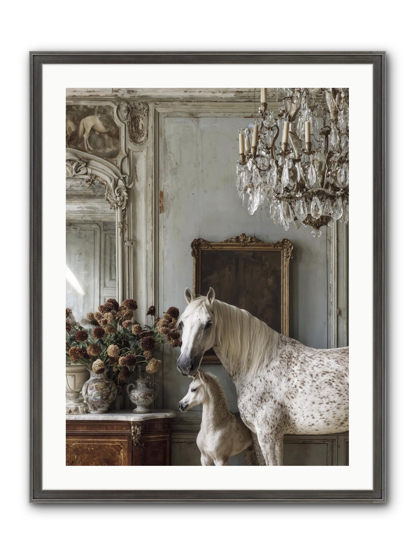 The Diminutive Duchess Framed Print - Slimwoods Black/Silver 24x32