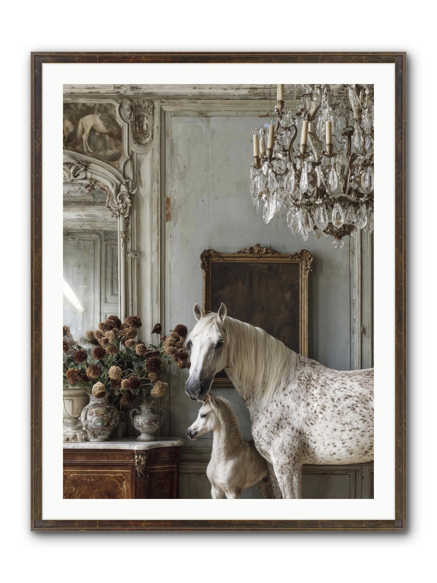 The Diminutive Duchess Framed Print - Slimwoods Black/Gold 30x40